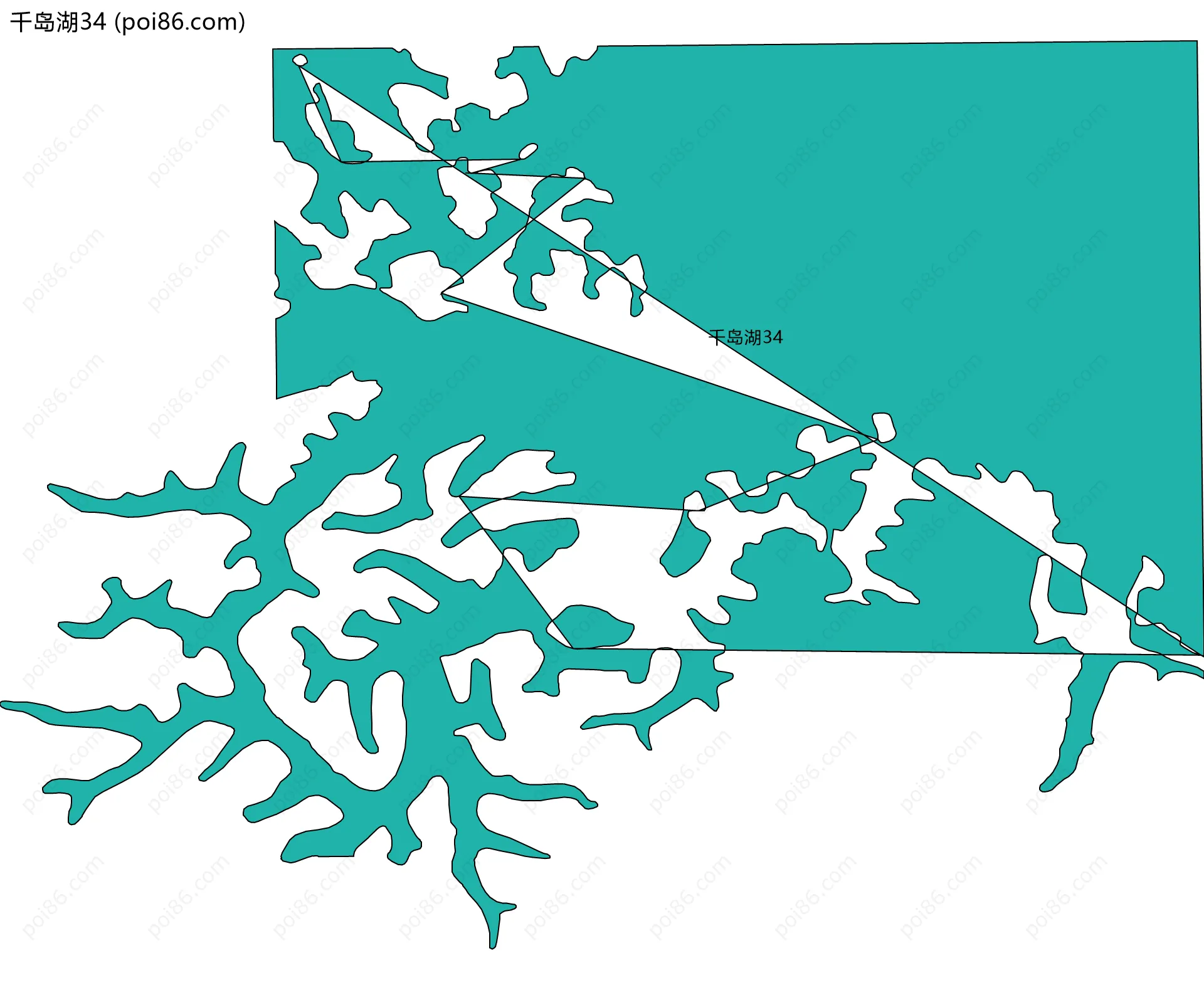千岛湖34边界地图