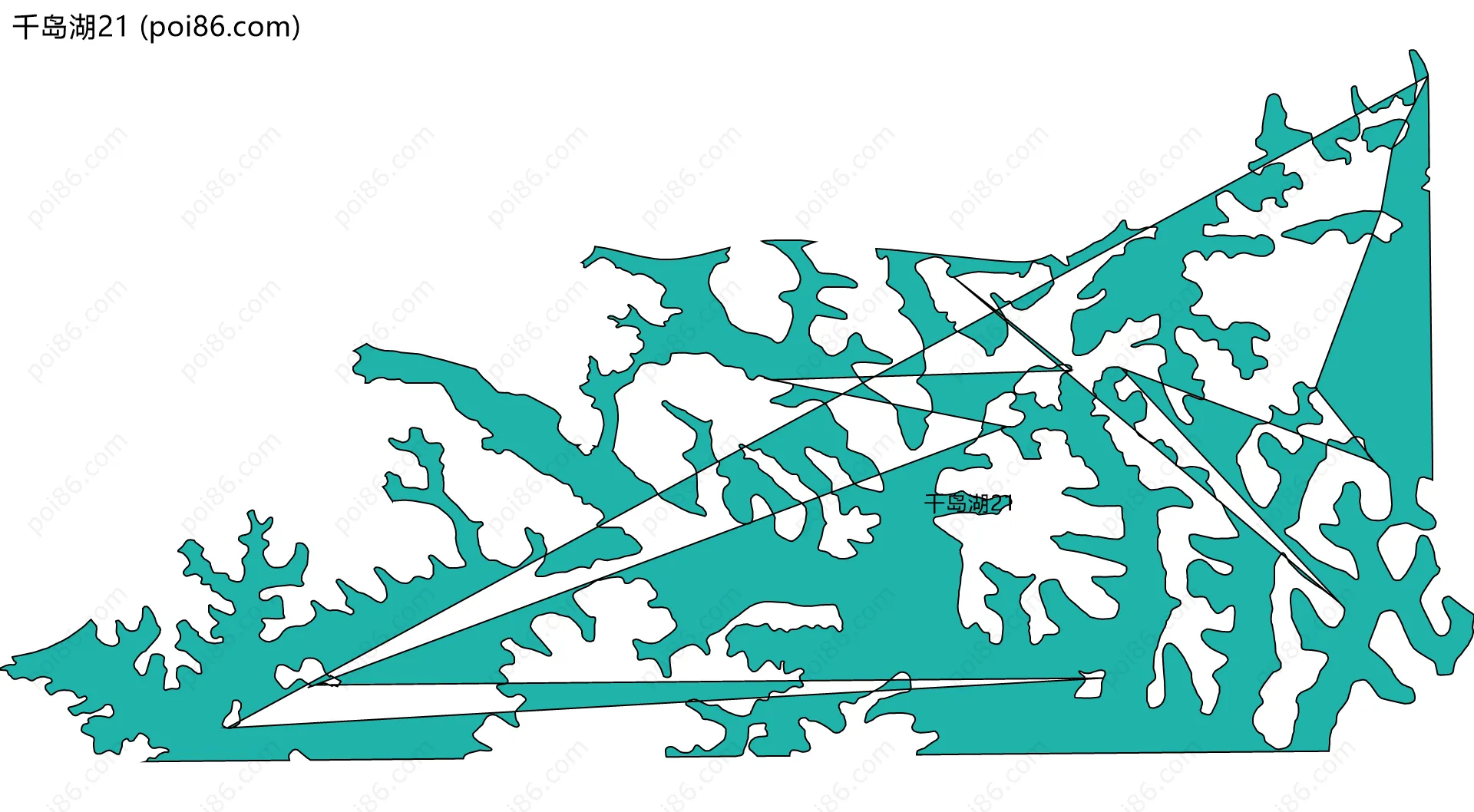 千岛湖21边界地图
