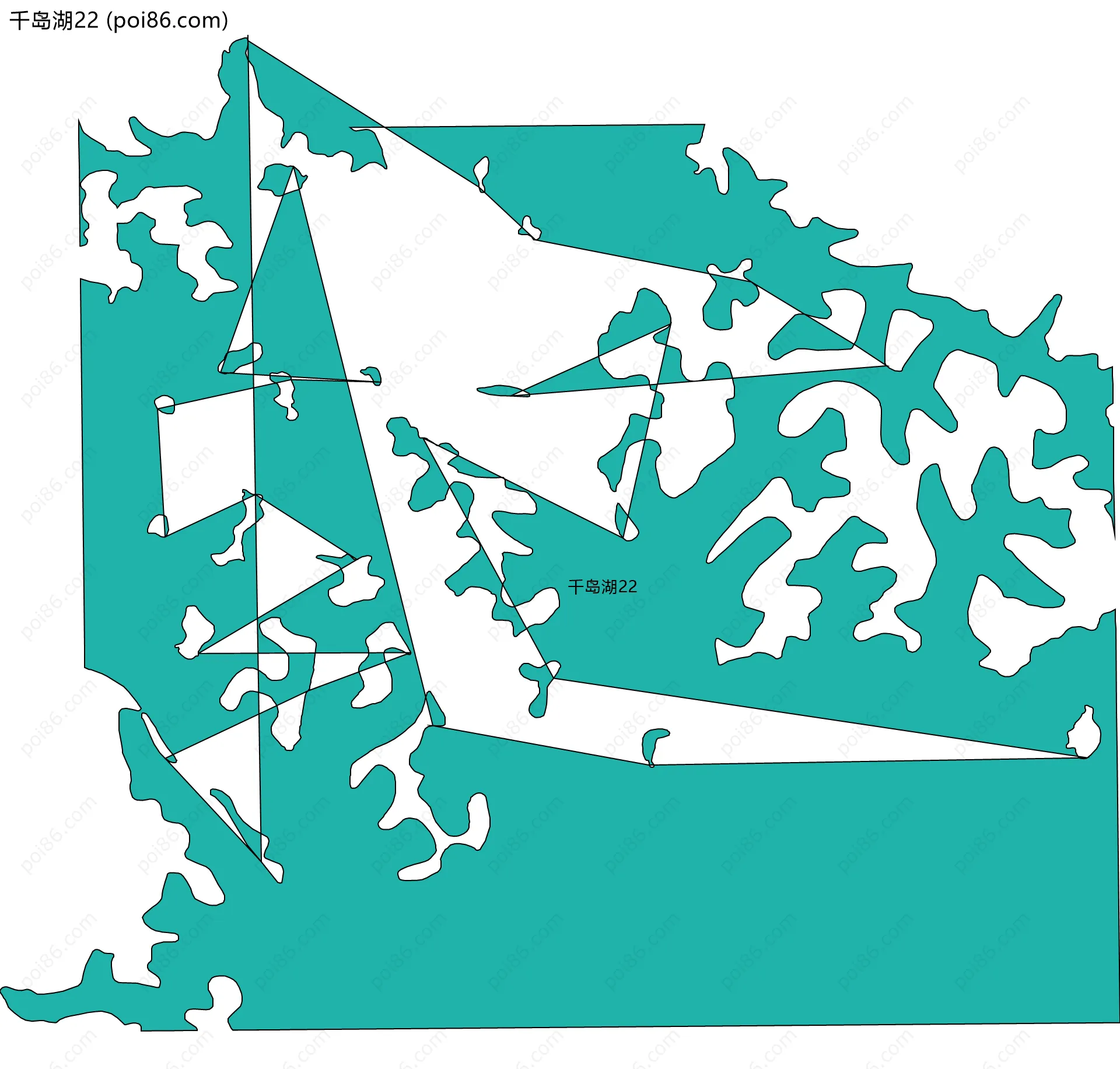 千岛湖22边界地图