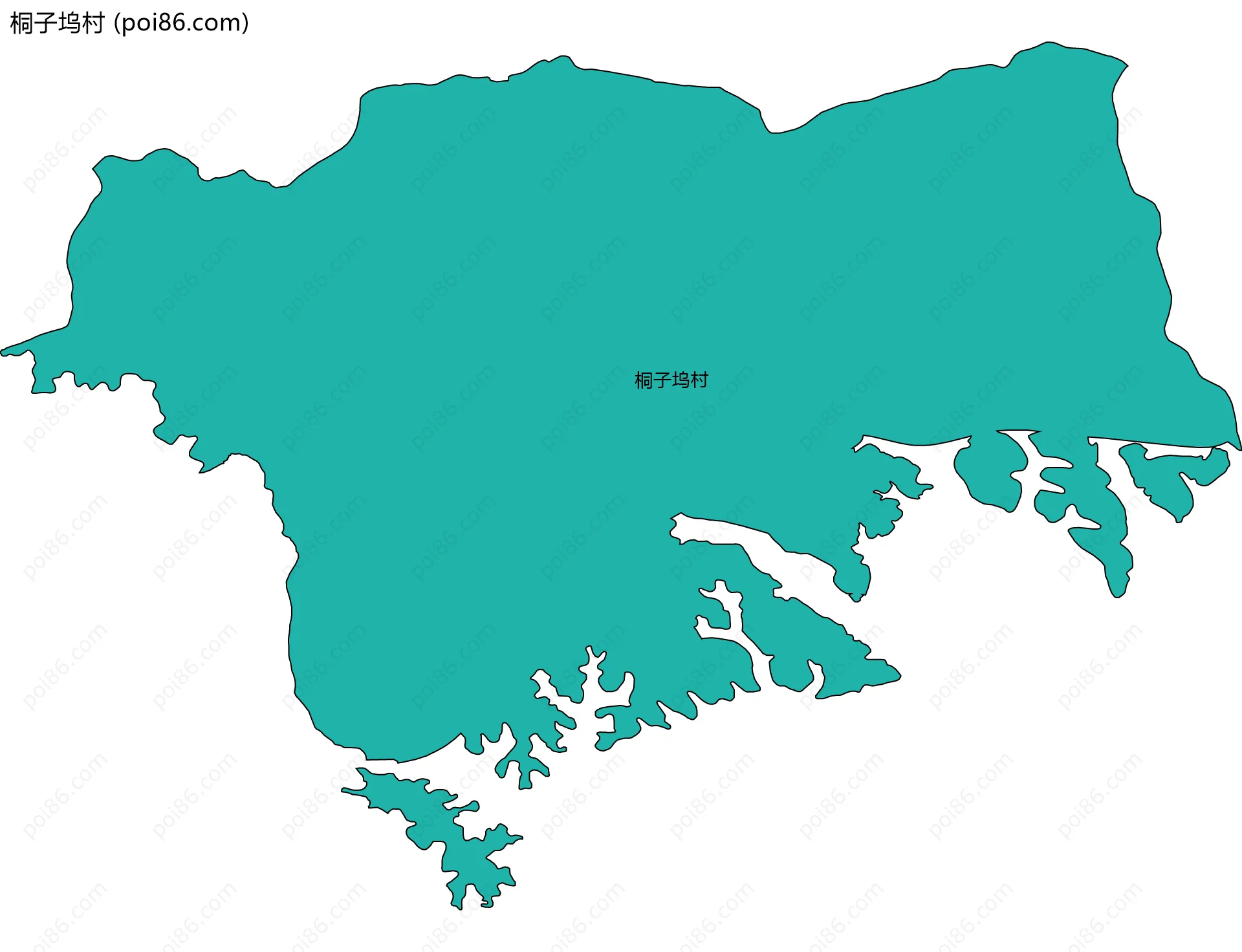 桐子坞村边界地图