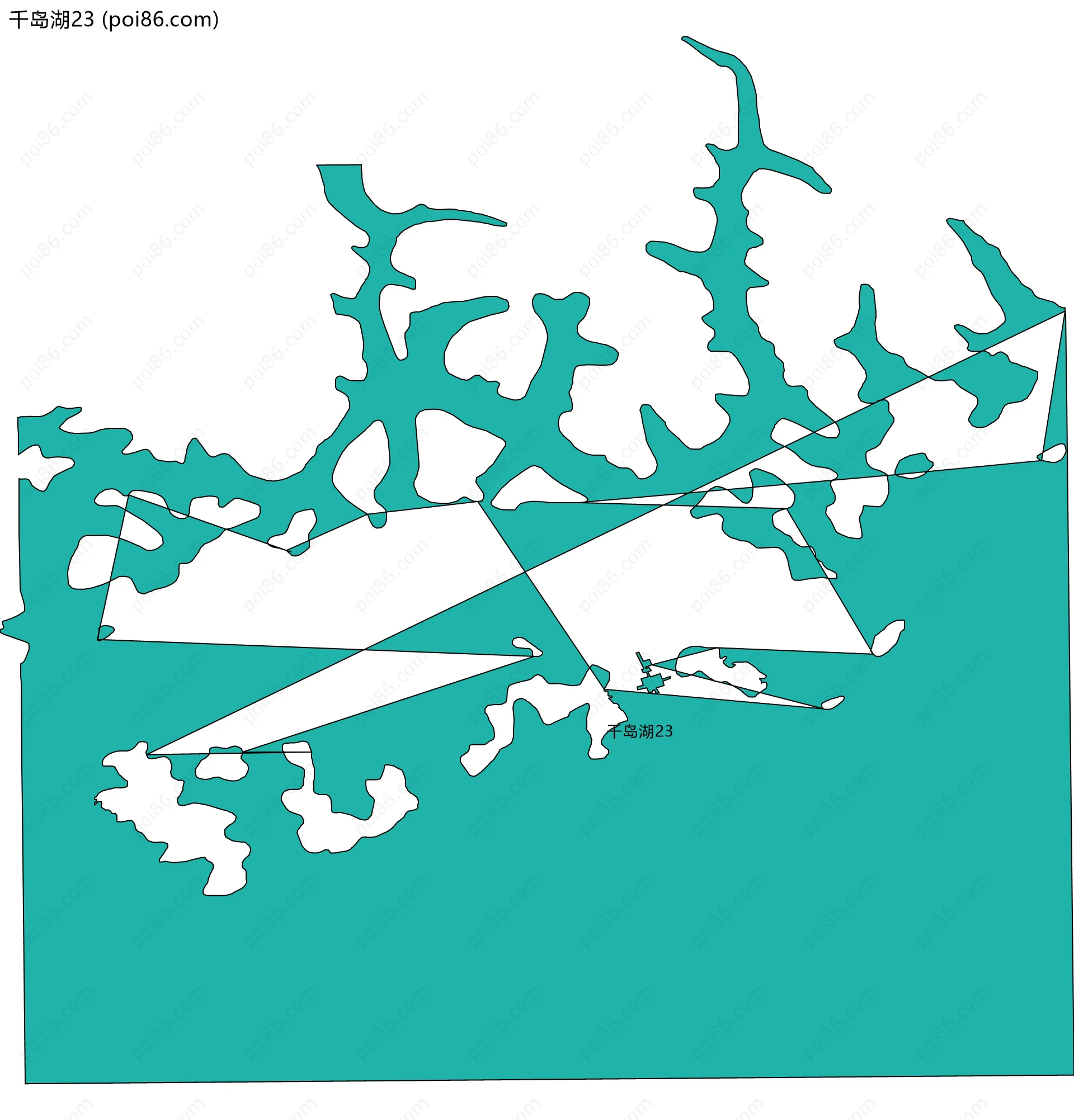 千岛湖23边界地图