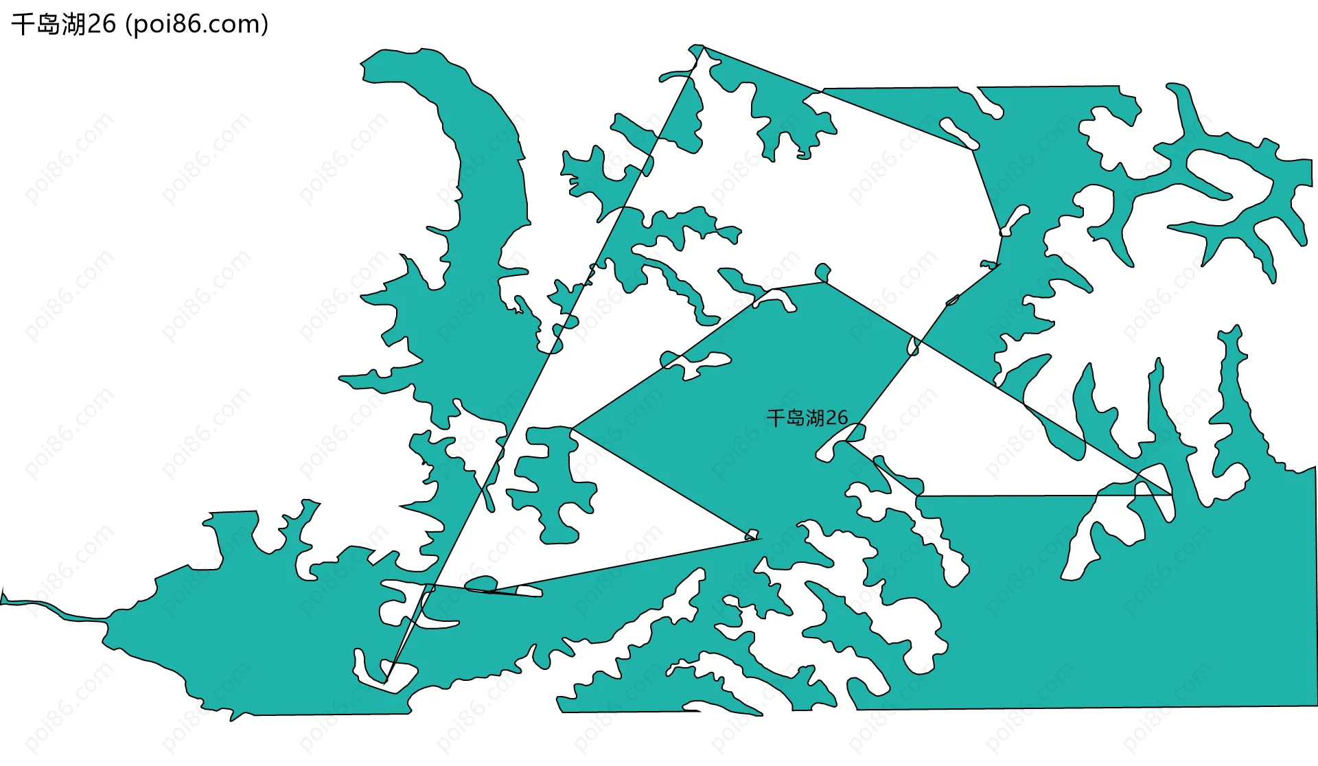 千岛湖26边界地图