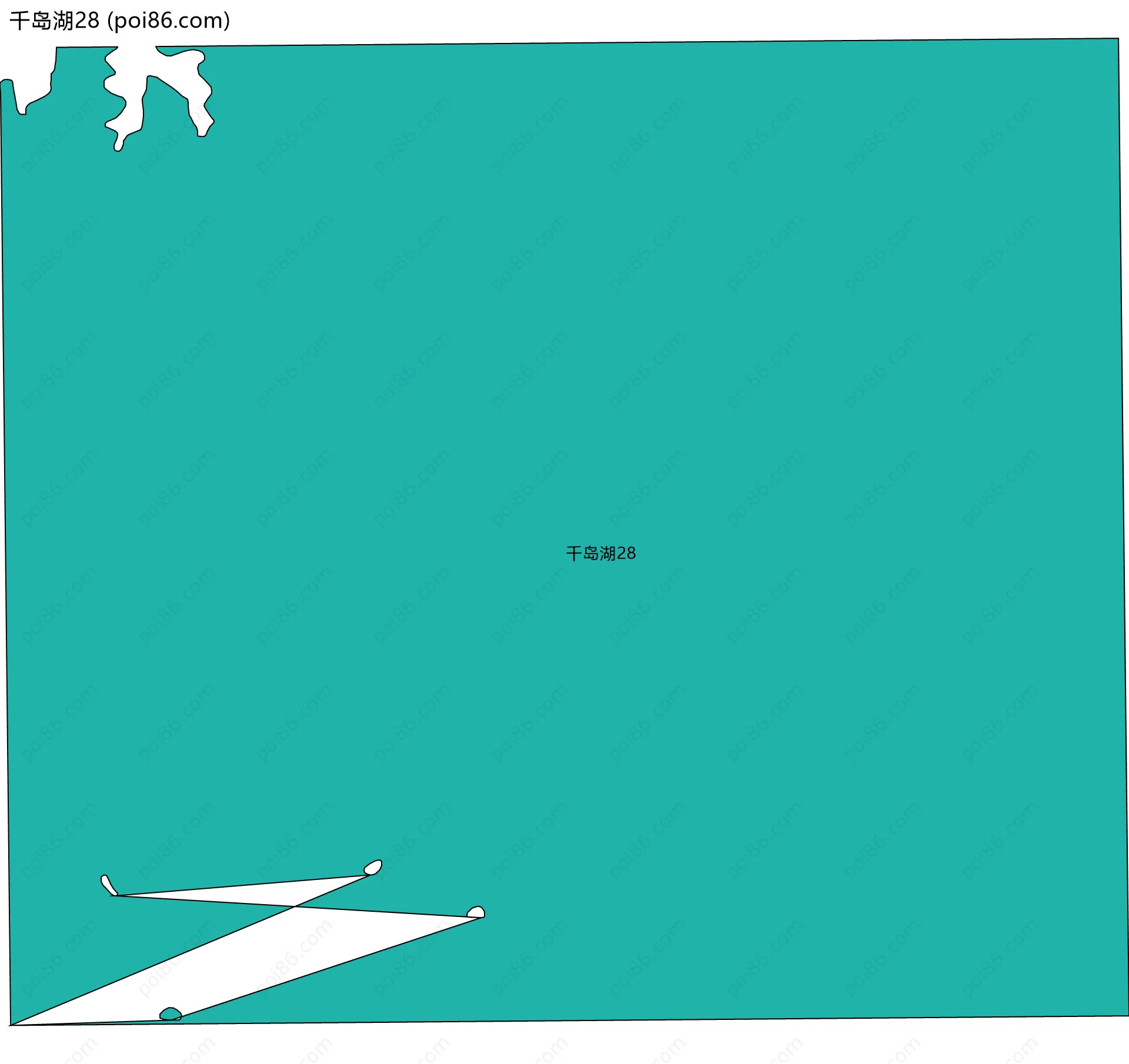 千岛湖28边界地图