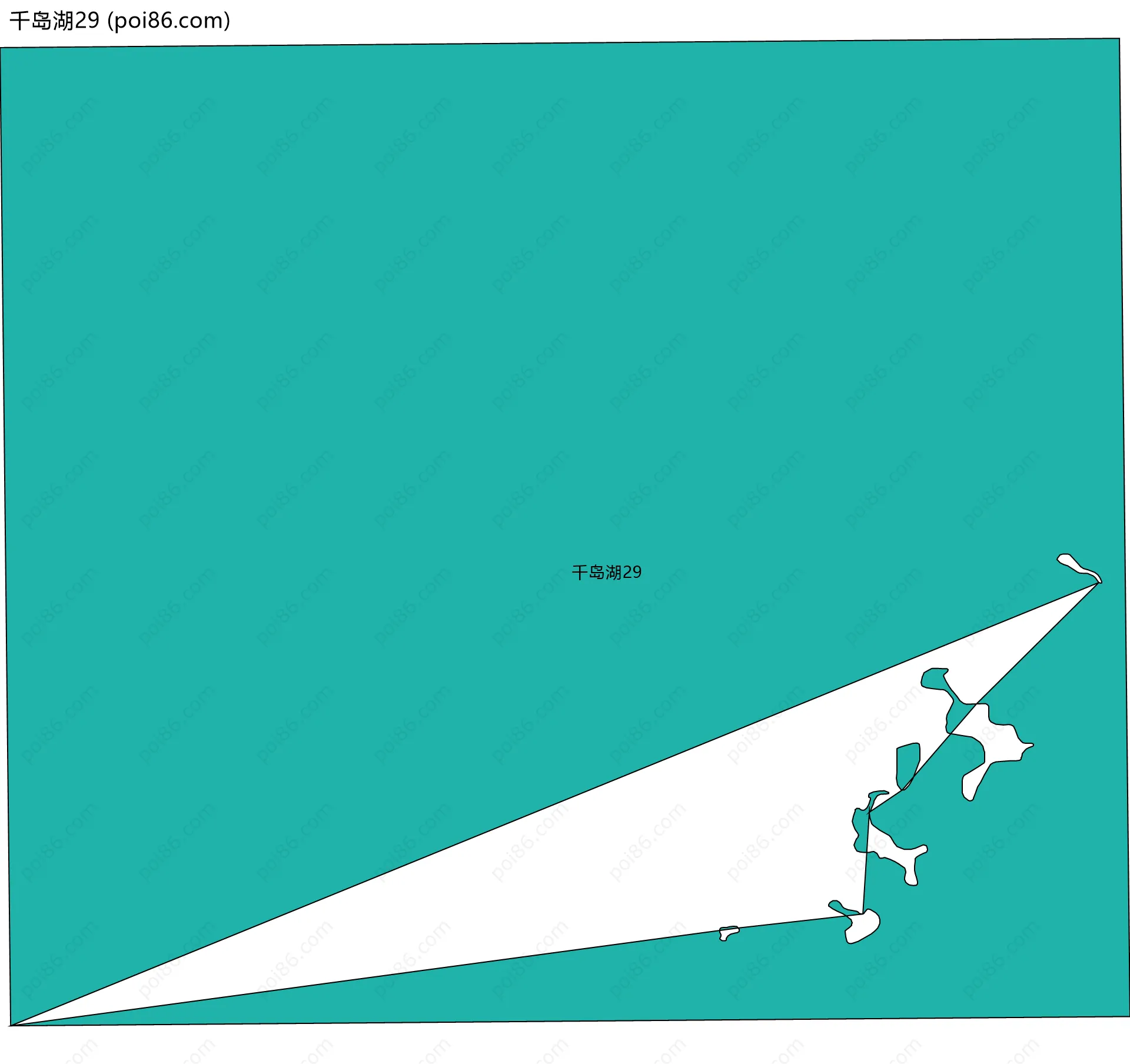 千岛湖29边界地图