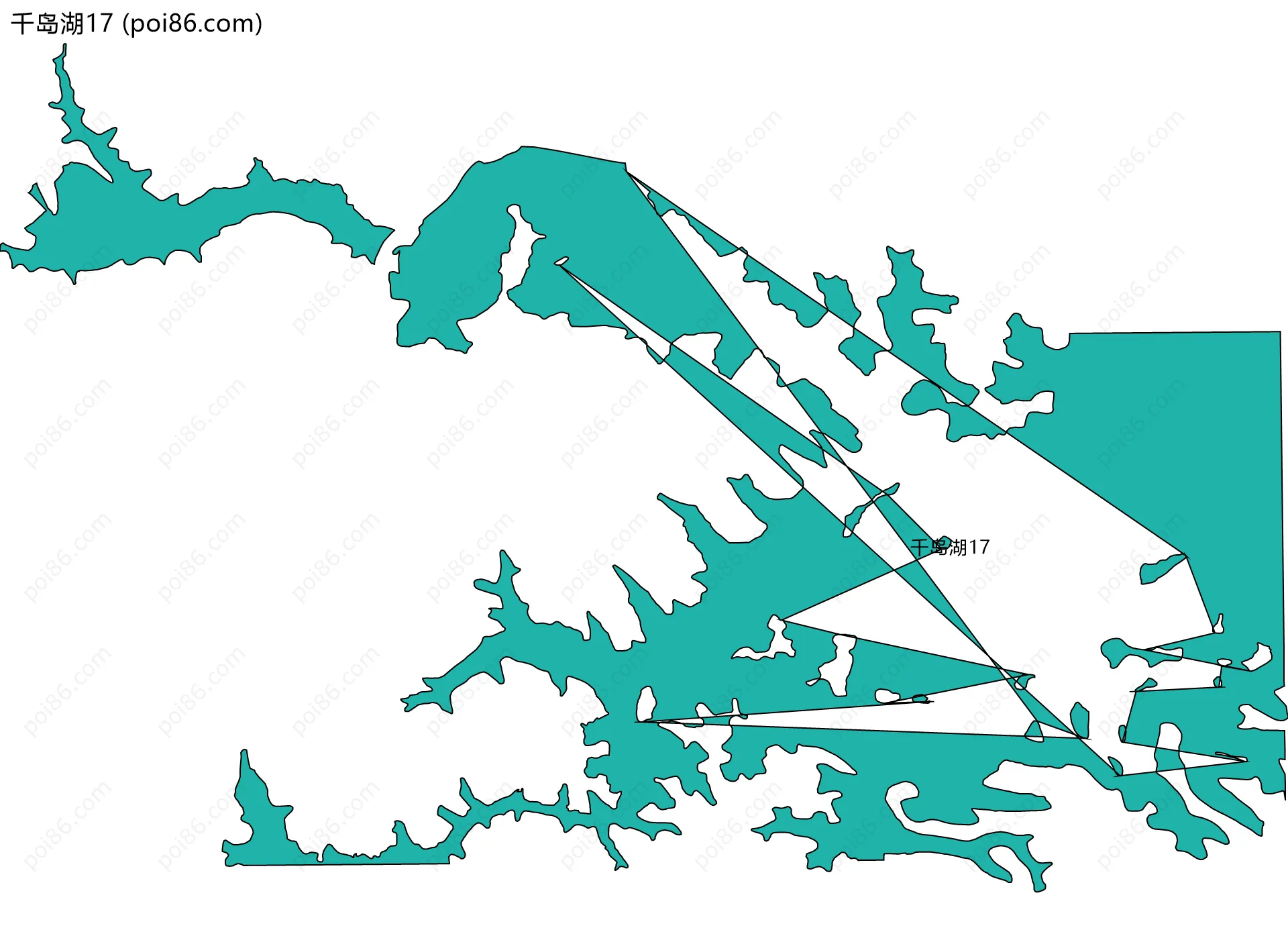 千岛湖17边界地图