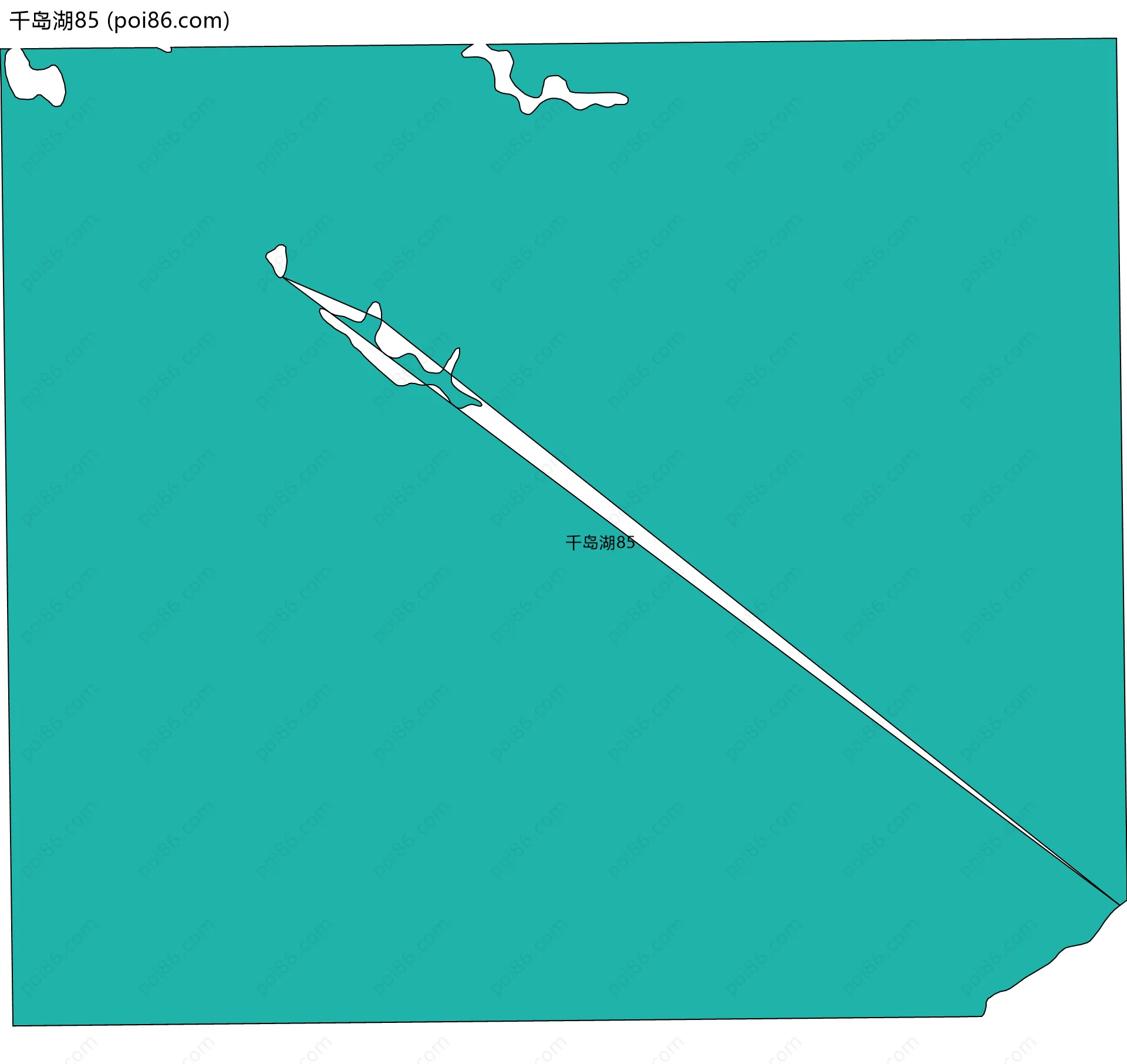 千岛湖85边界地图