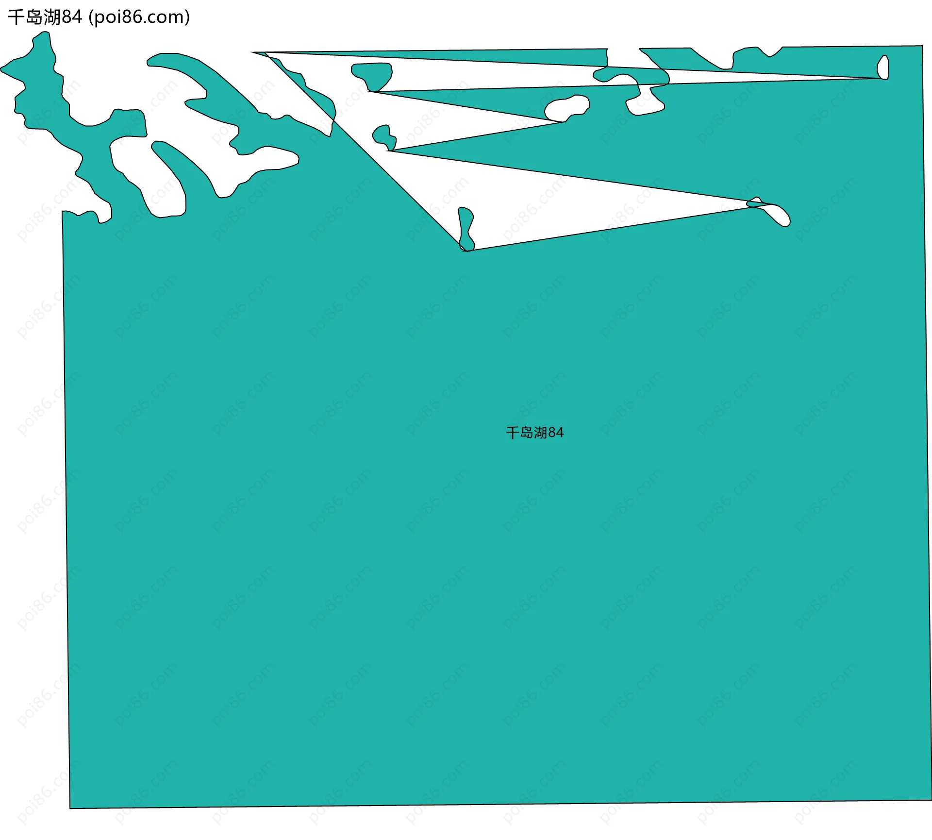 千岛湖84边界地图