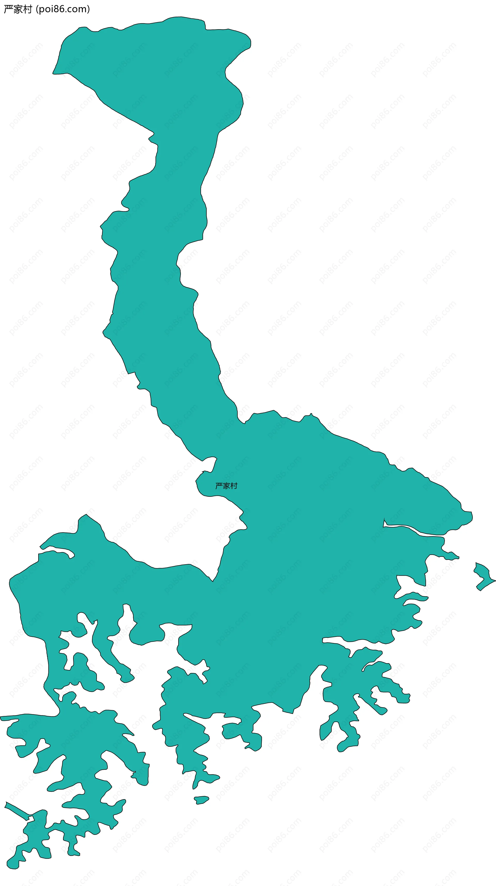 严家村边界地图