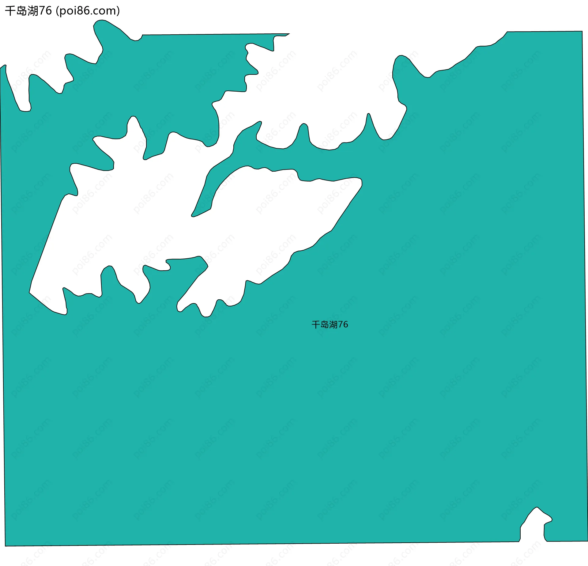 千岛湖76边界地图