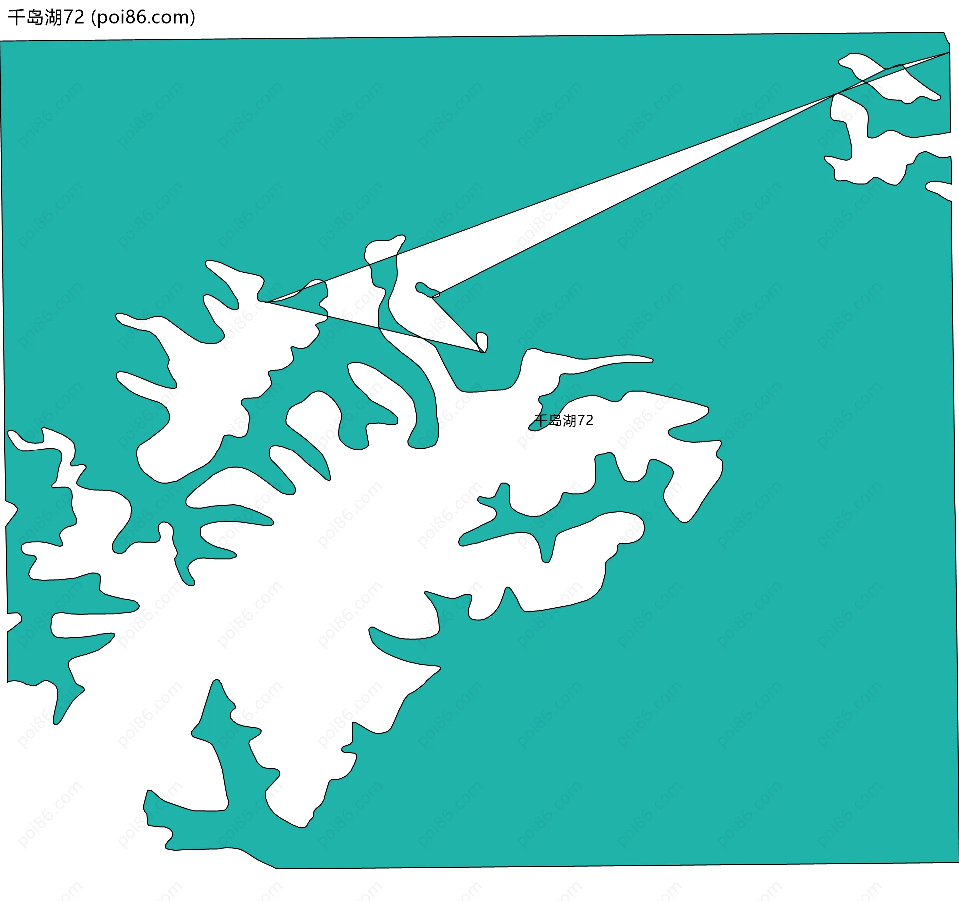 千岛湖72边界地图