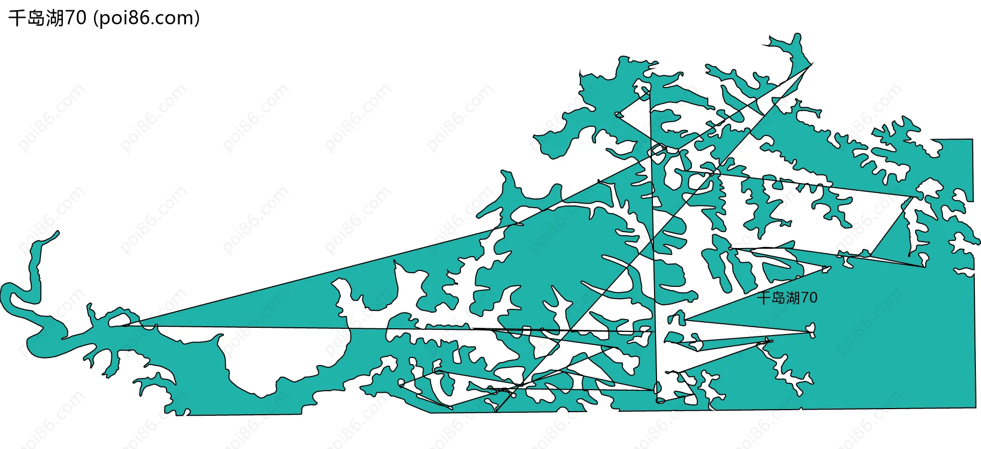 千岛湖70边界地图