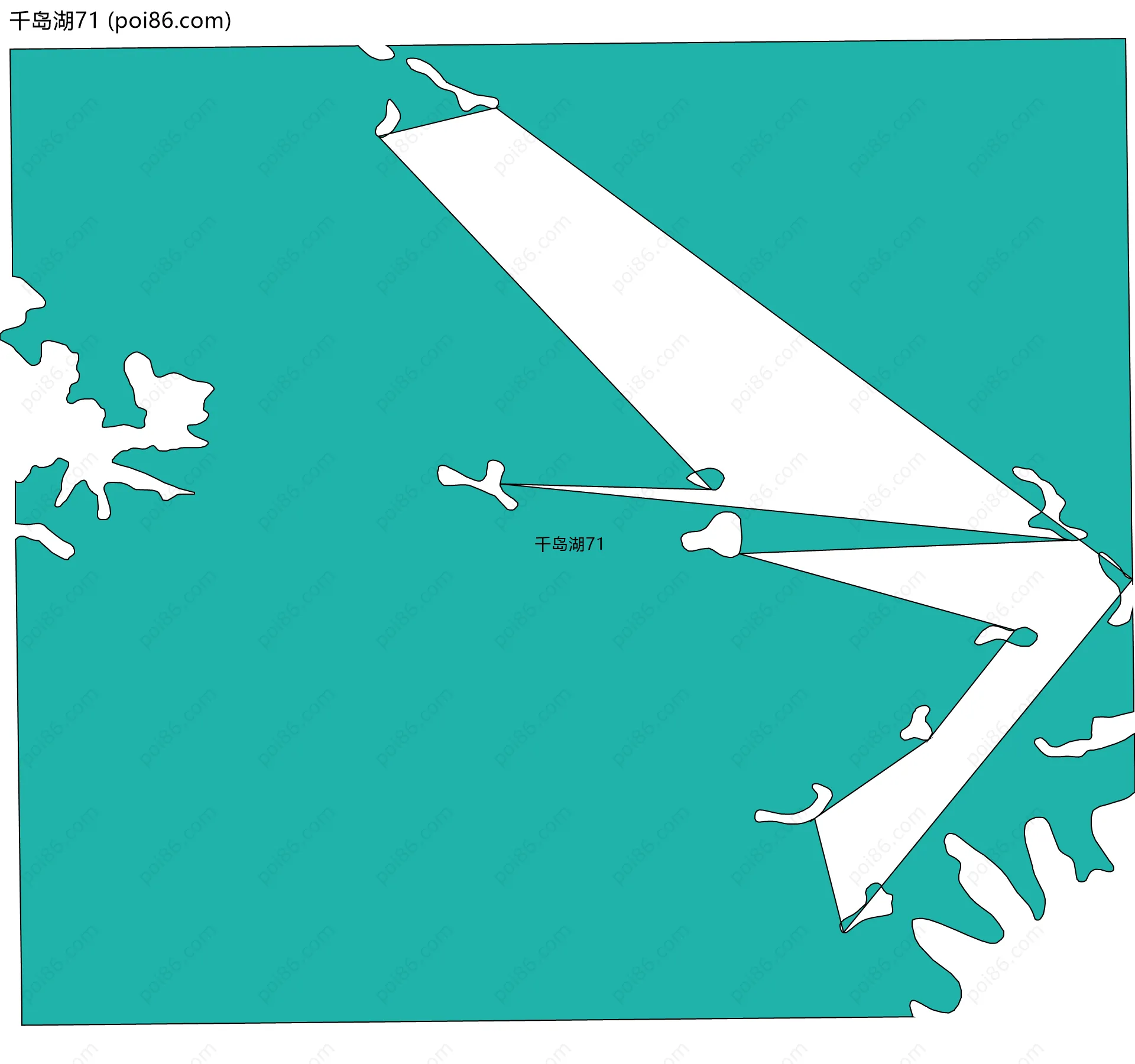 千岛湖71边界地图