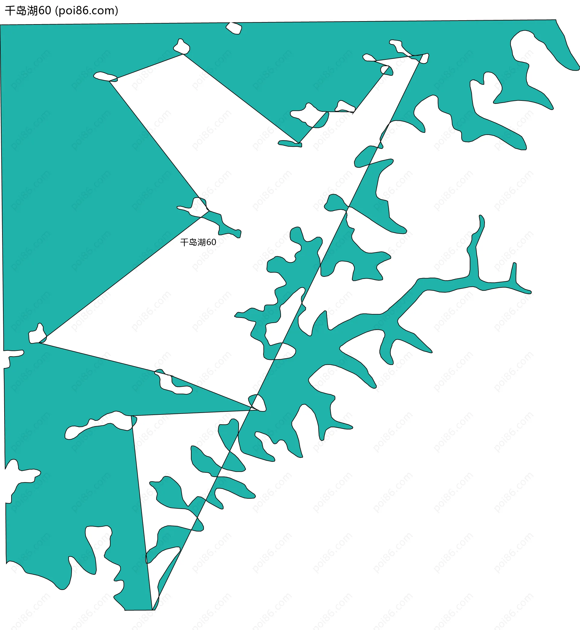 千岛湖60边界地图