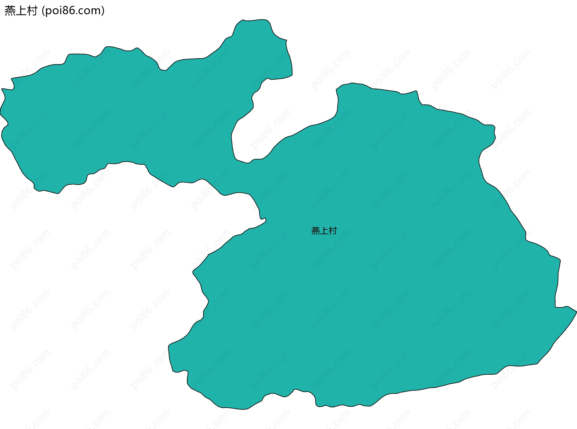 燕上村边界地图