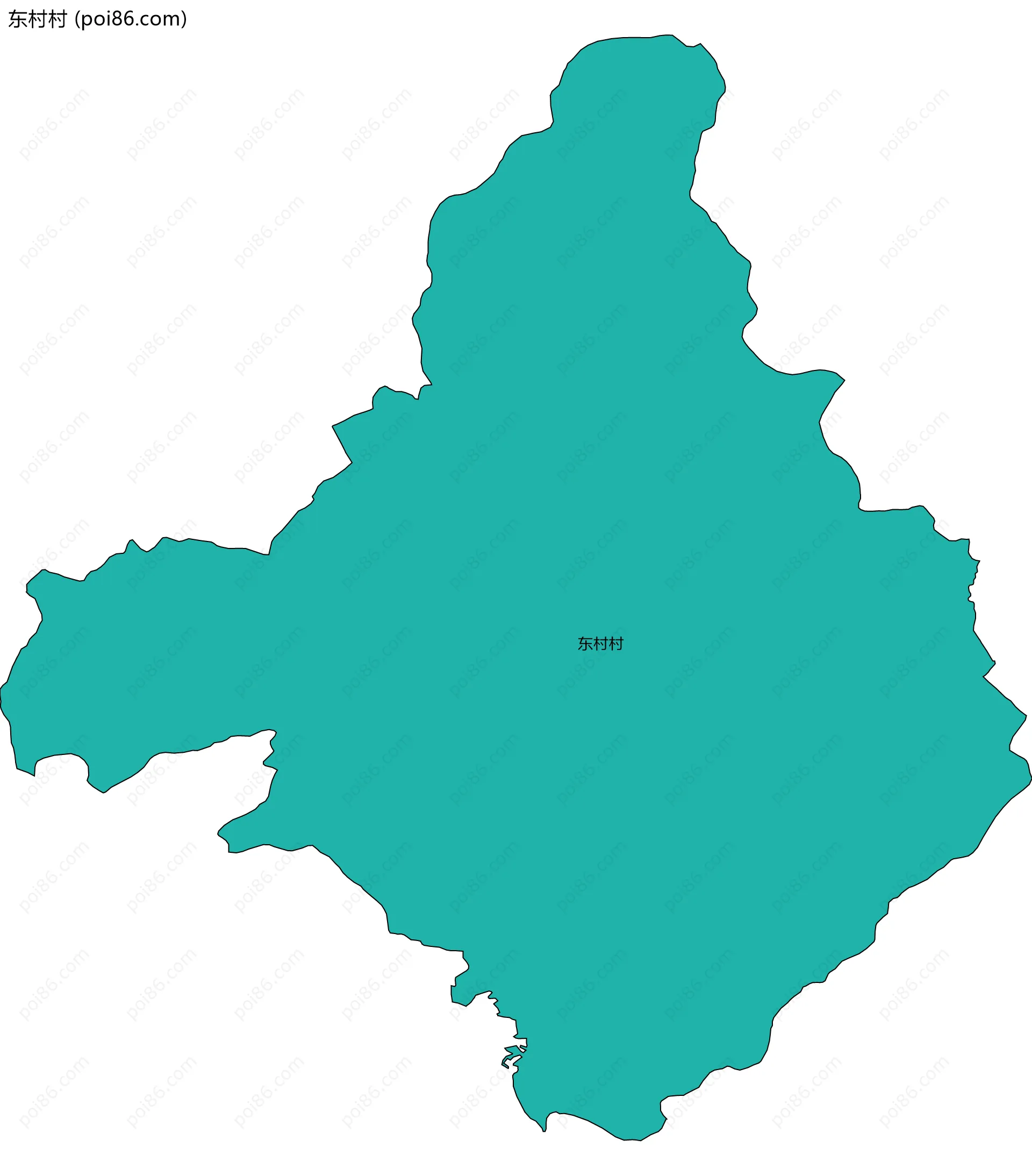 东村村边界地图