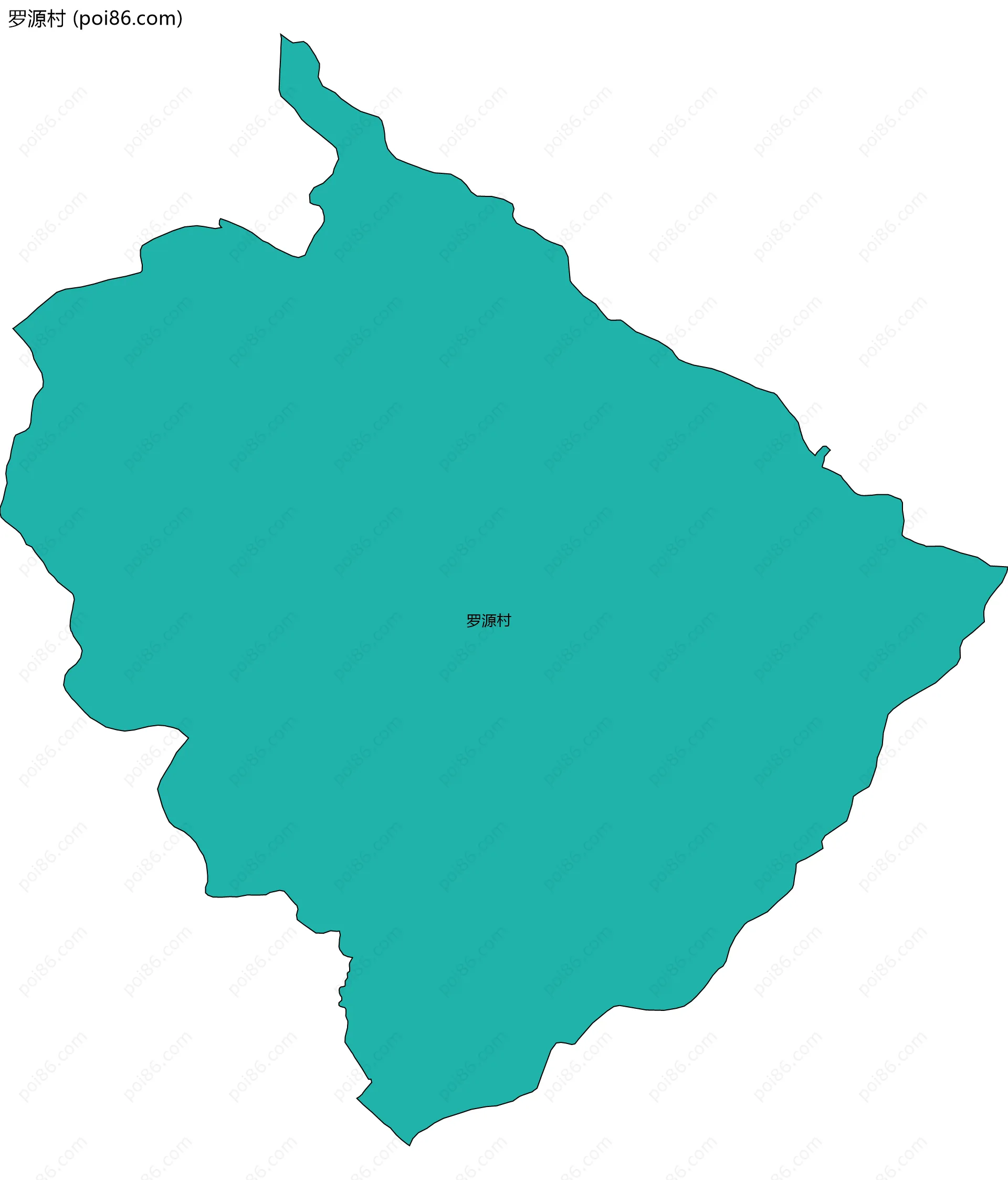 罗源村边界地图