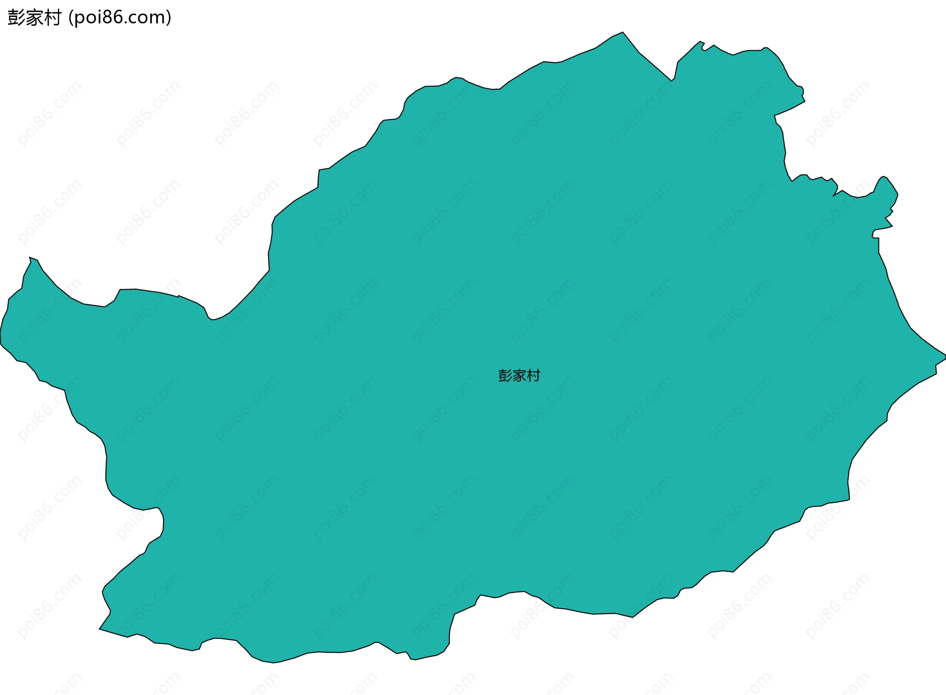 彭家村边界地图