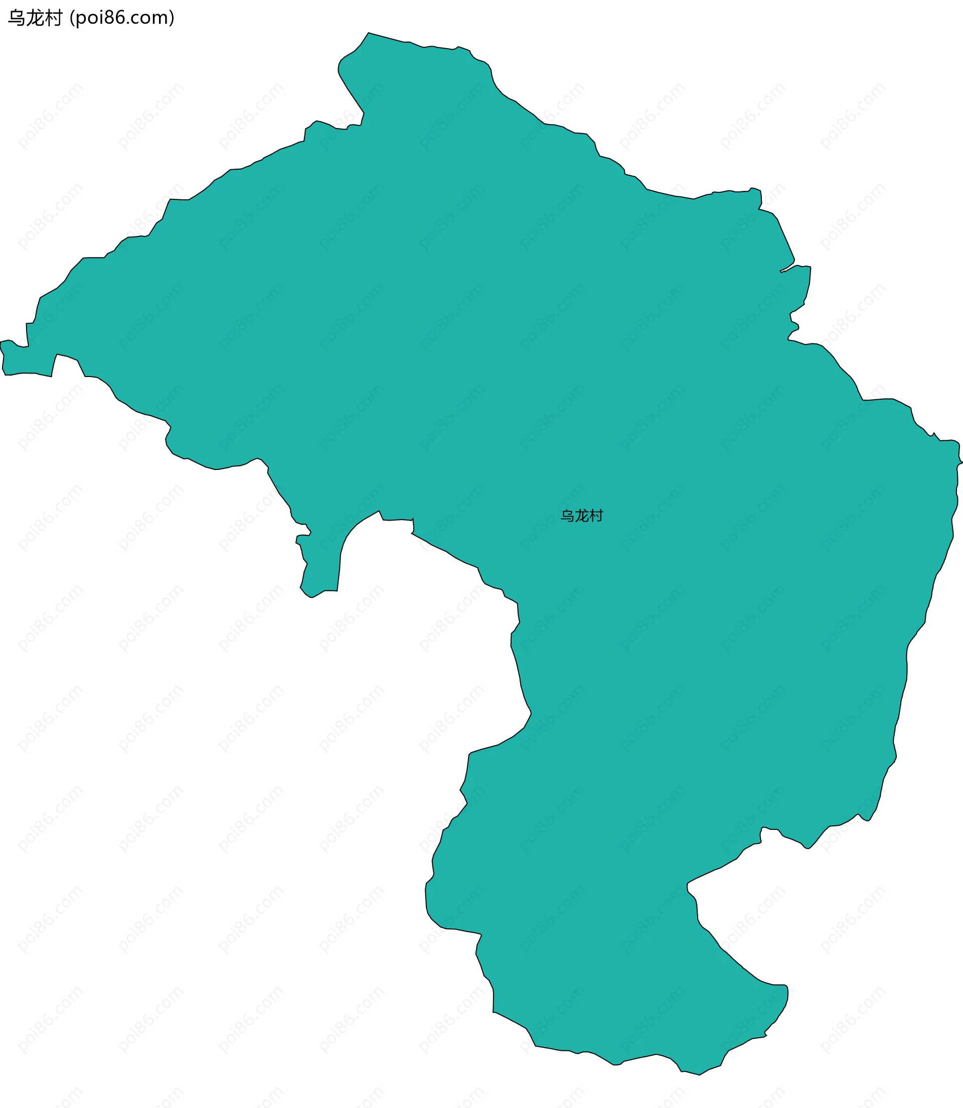 乌龙村边界地图