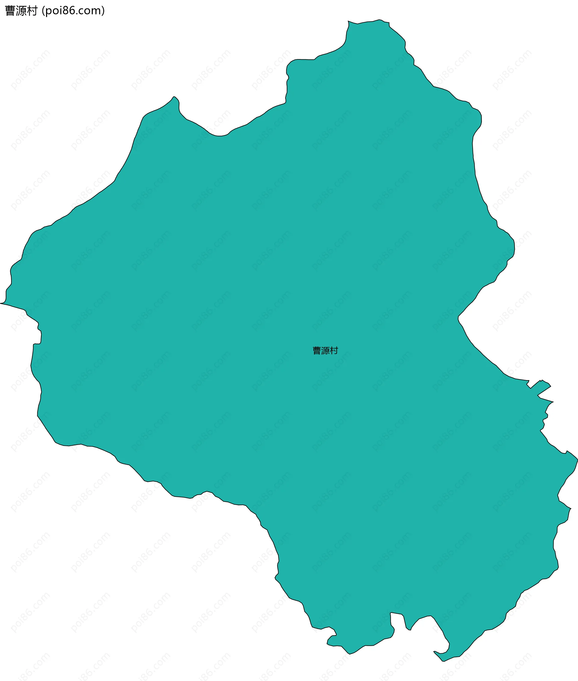 曹源村边界地图