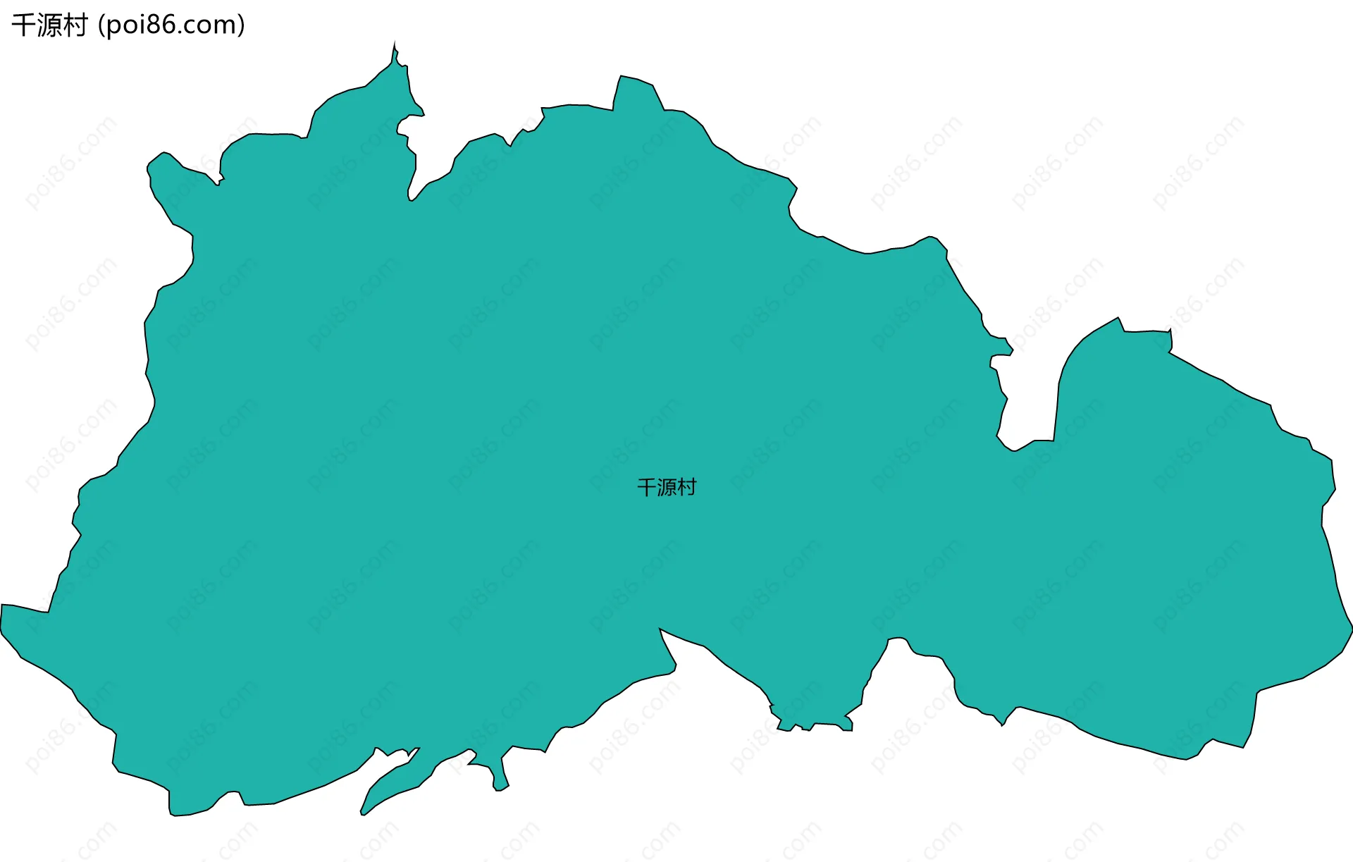 千源村边界地图