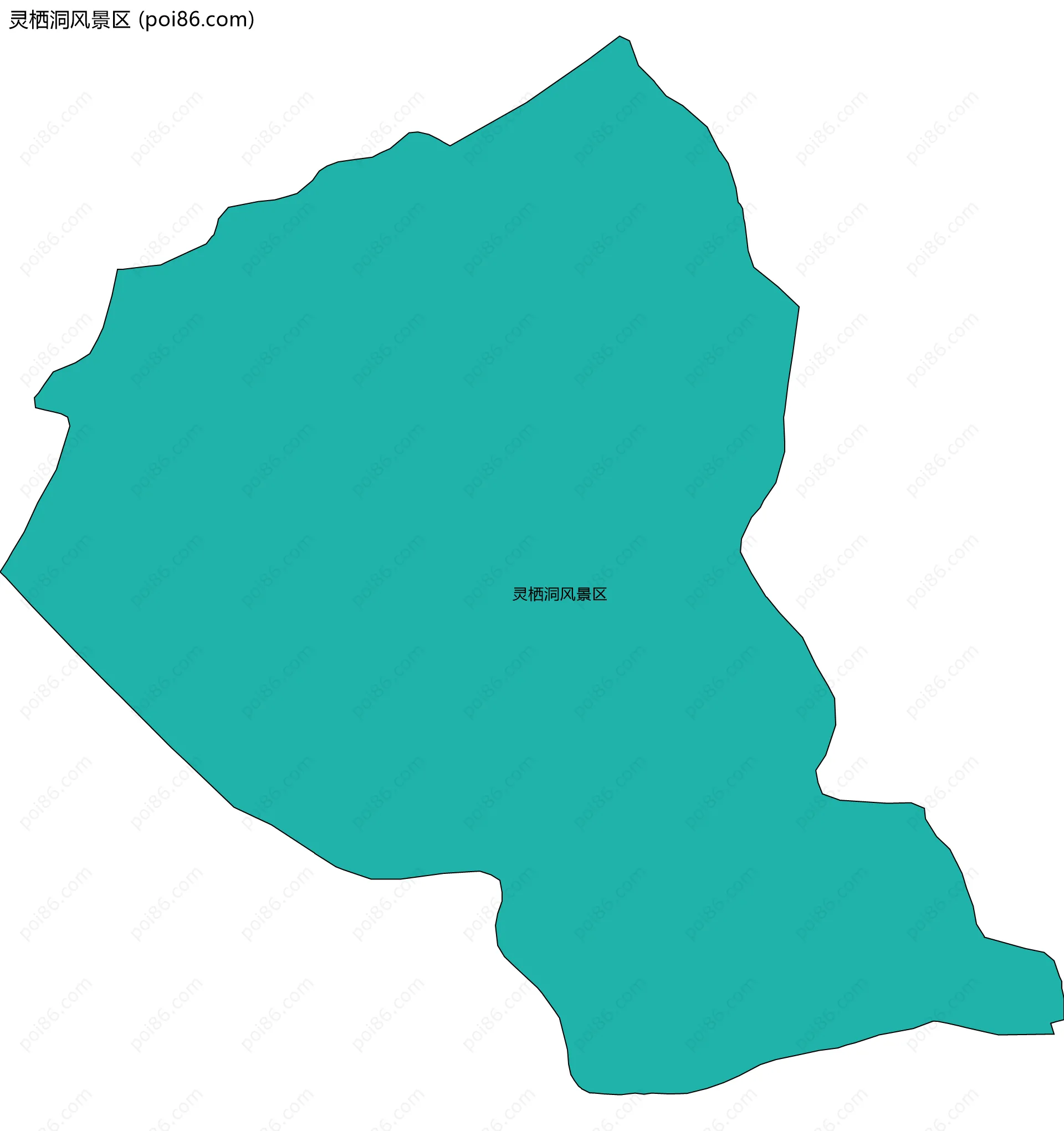灵栖洞风景区边界地图