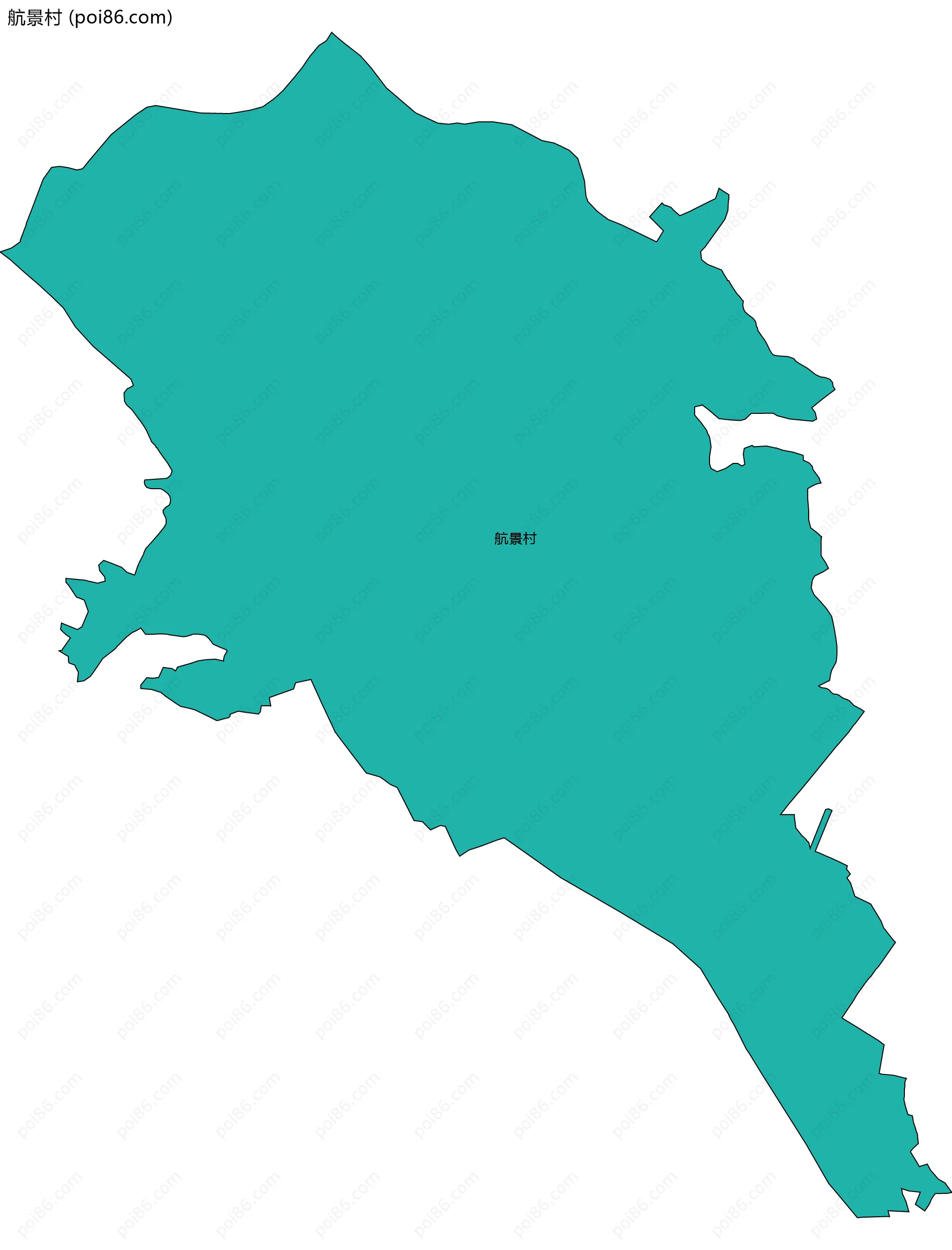 航景村边界地图