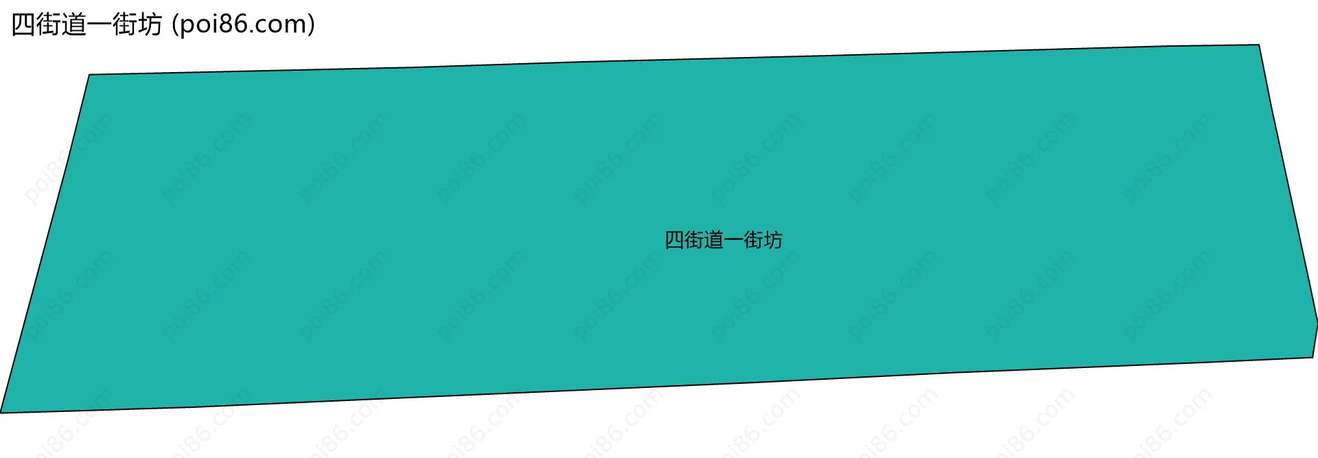 四街道一街坊边界地图