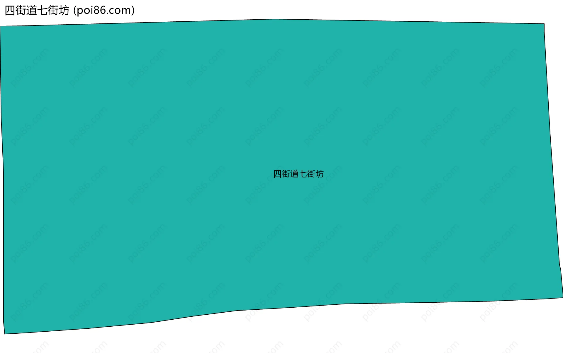 四街道七街坊边界地图
