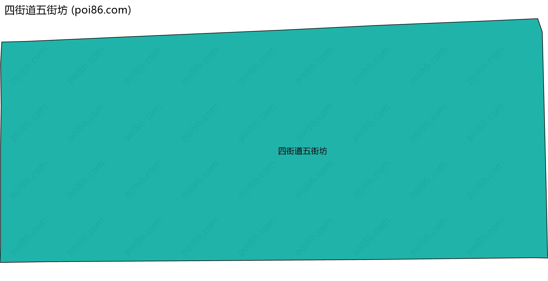 四街道五街坊边界地图