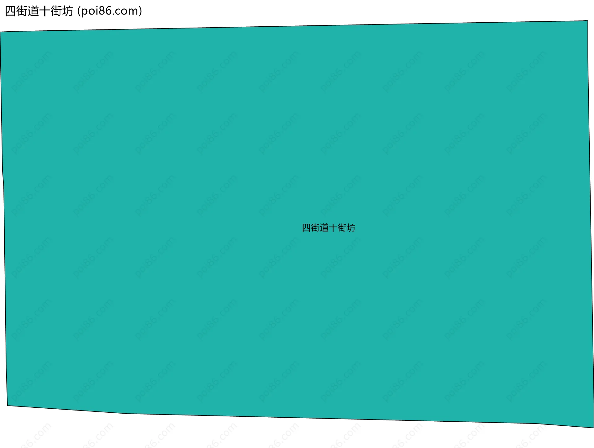 四街道十街坊边界地图