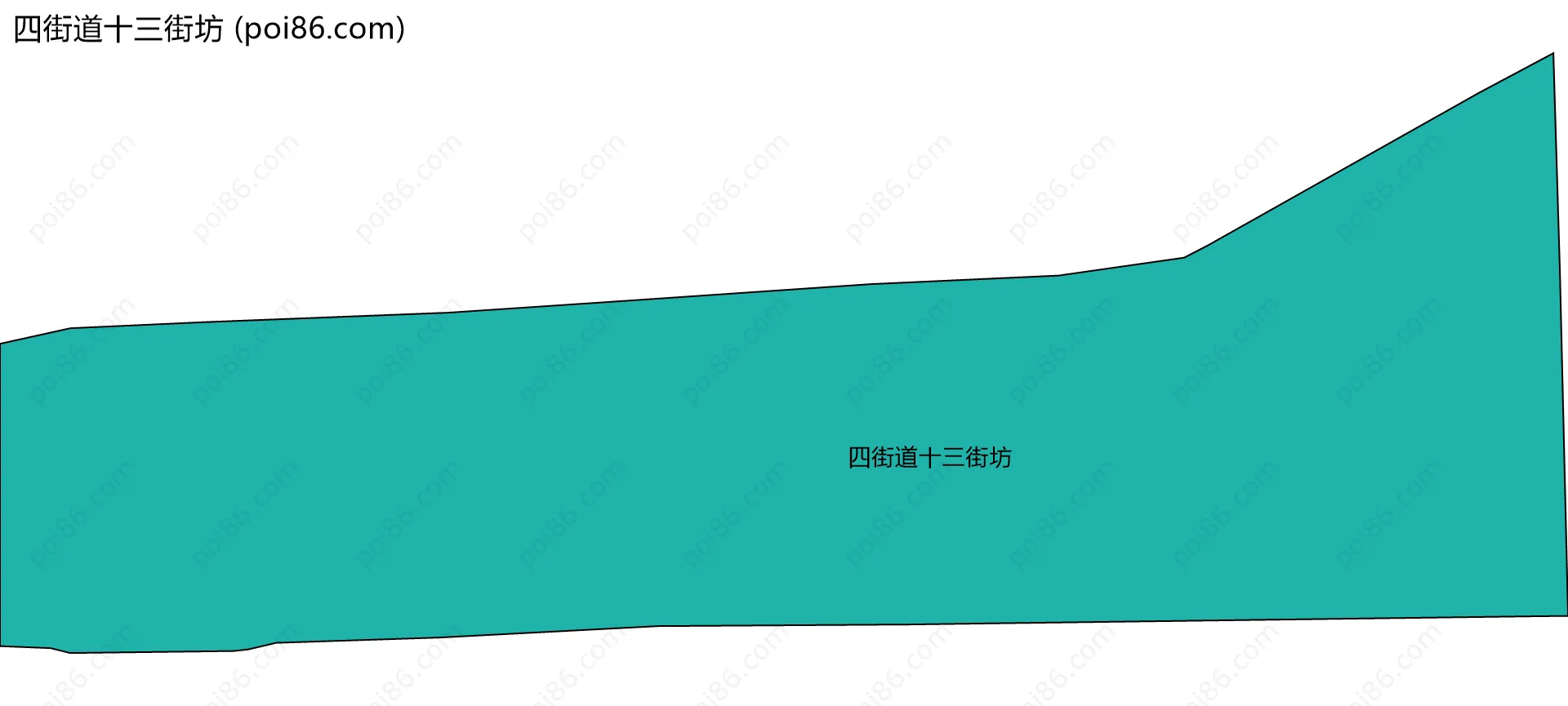 四街道十三街坊边界地图