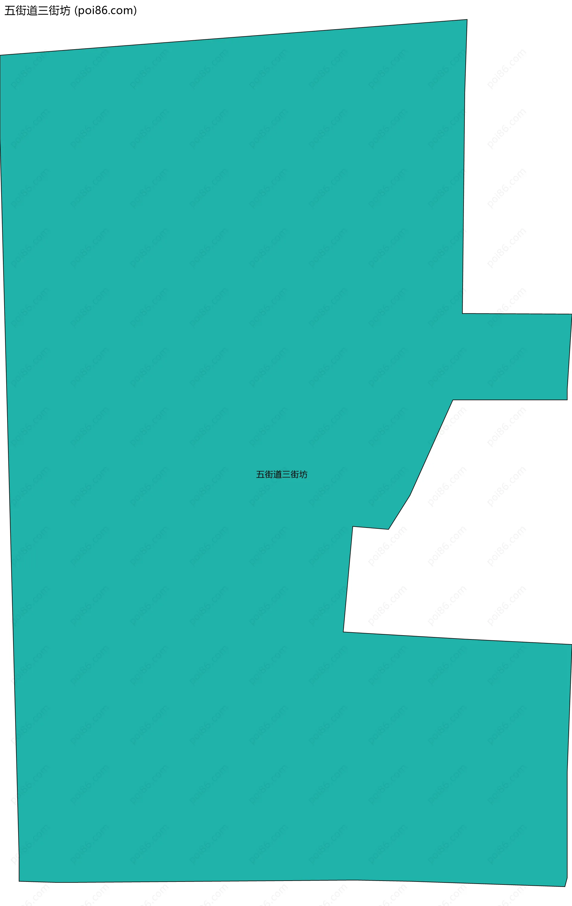 五街道三街坊边界地图