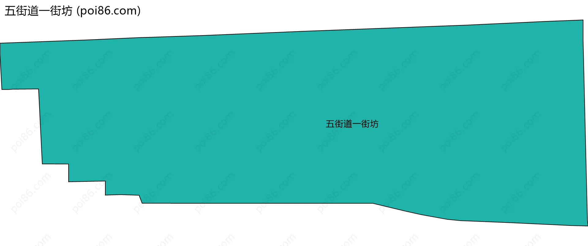 五街道一街坊边界地图