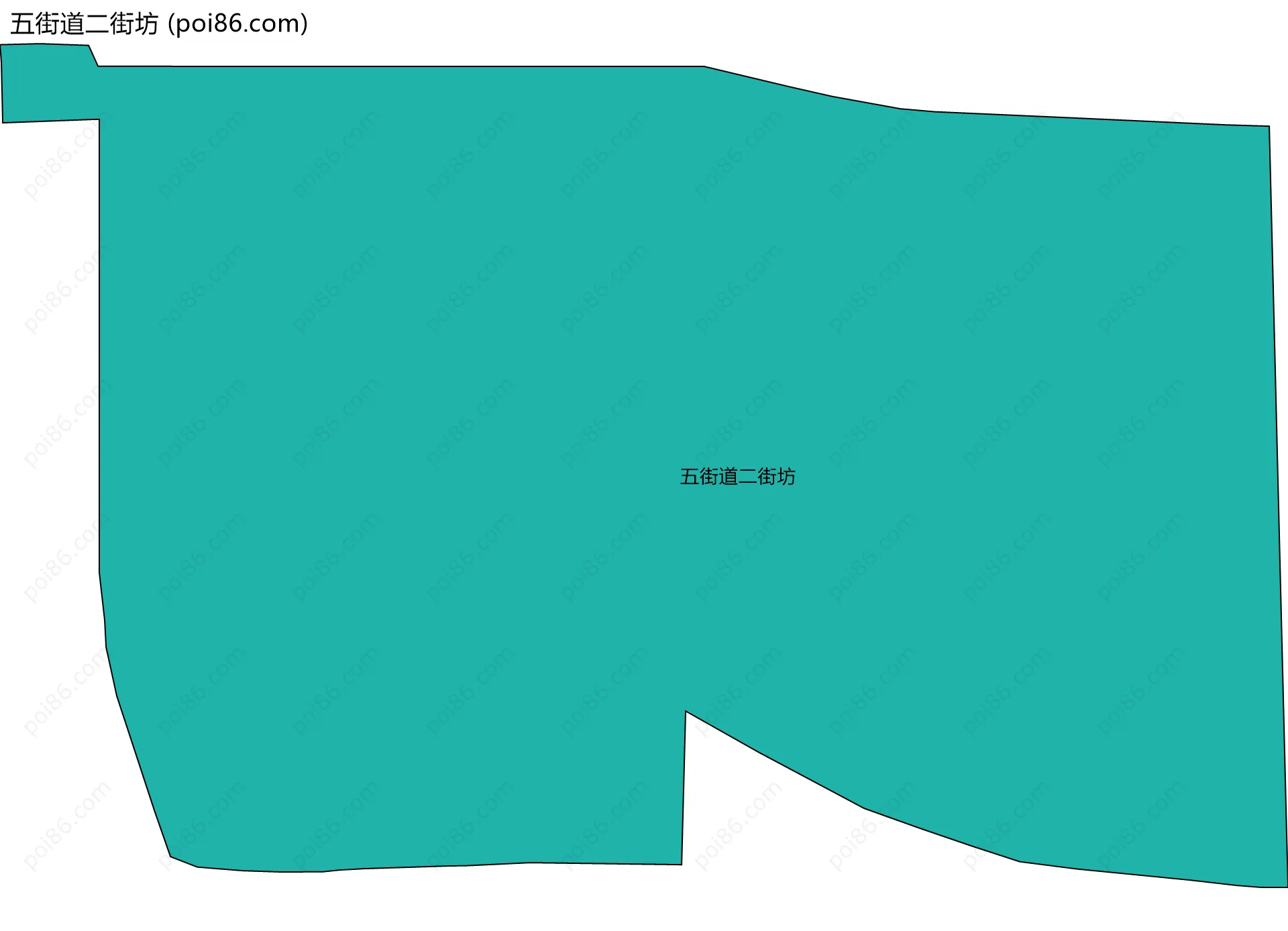 五街道二街坊边界地图