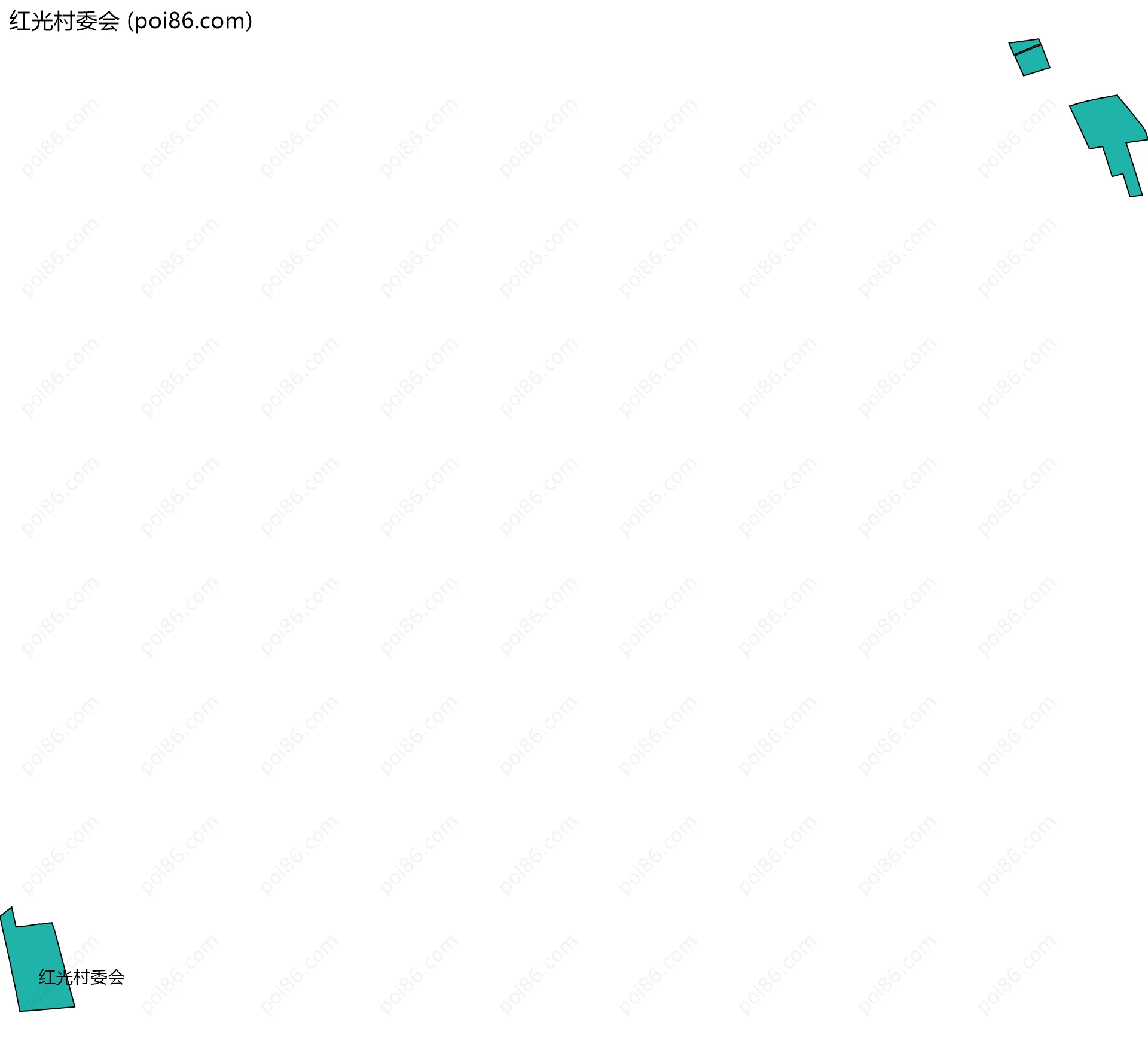 红光村委会边界地图
