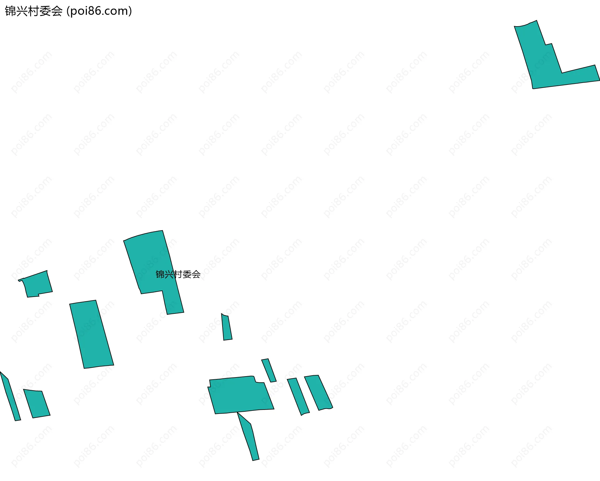 锦兴村委会边界地图