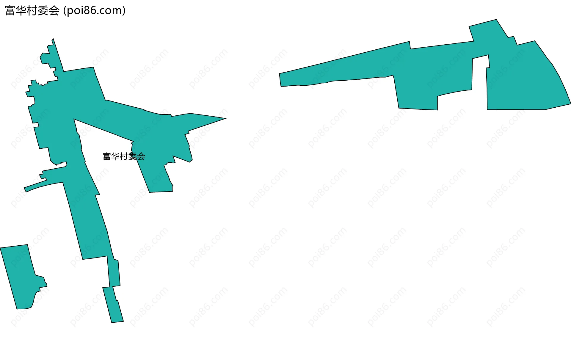 富华村委会边界地图