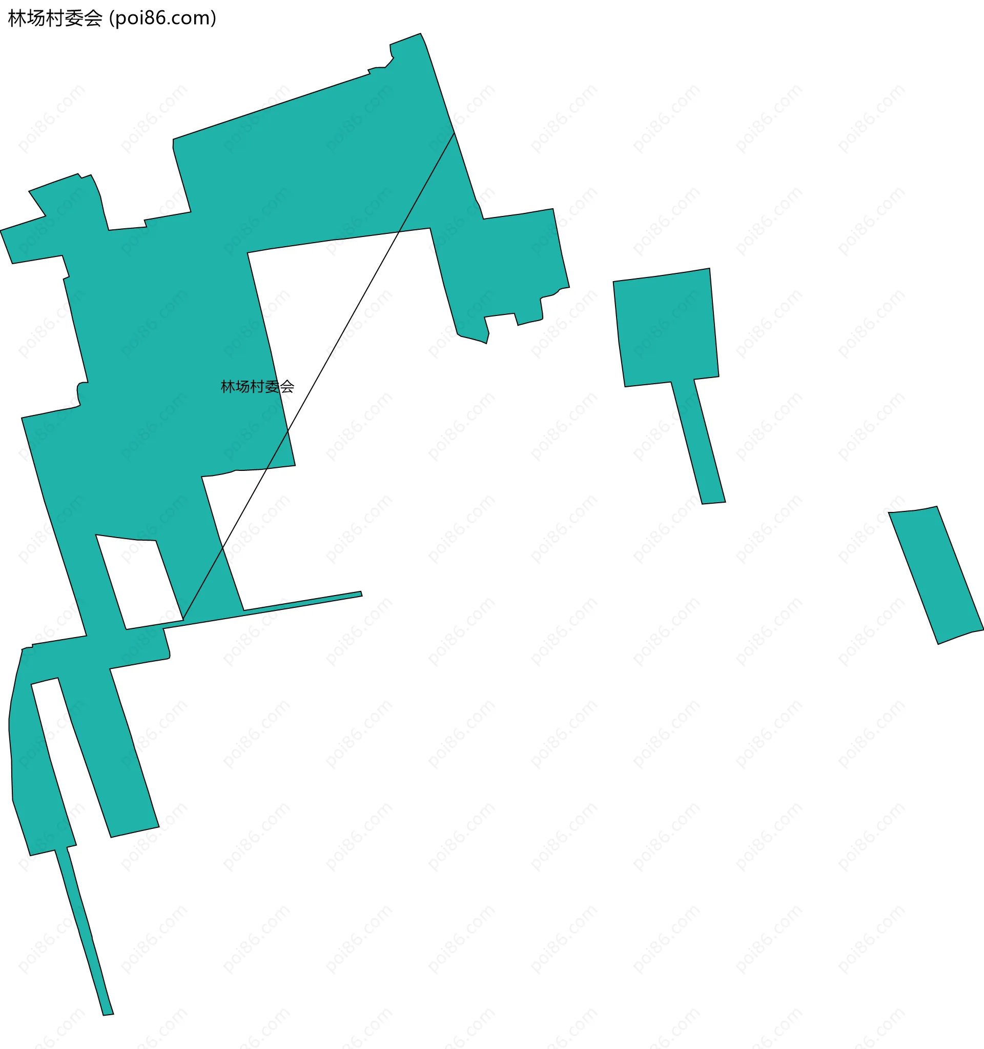 林场村委会边界地图