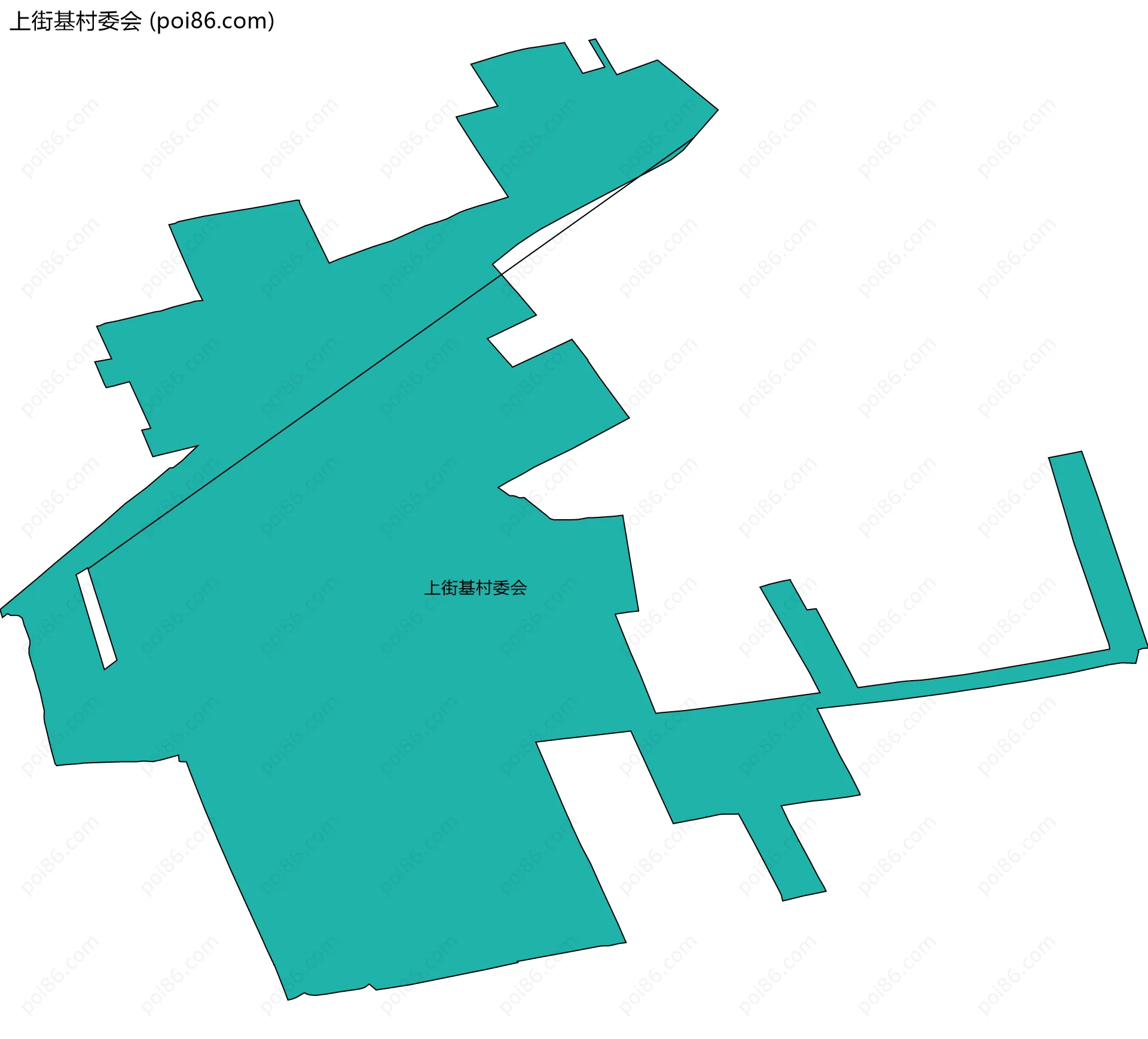 上街基村委会边界地图