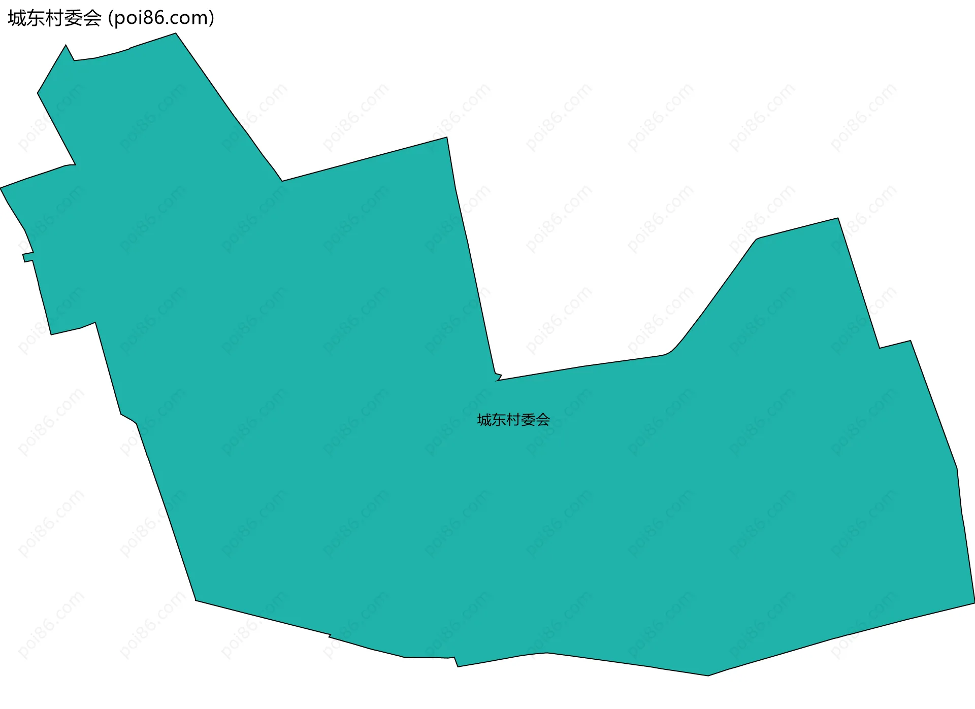 城东村委会边界地图