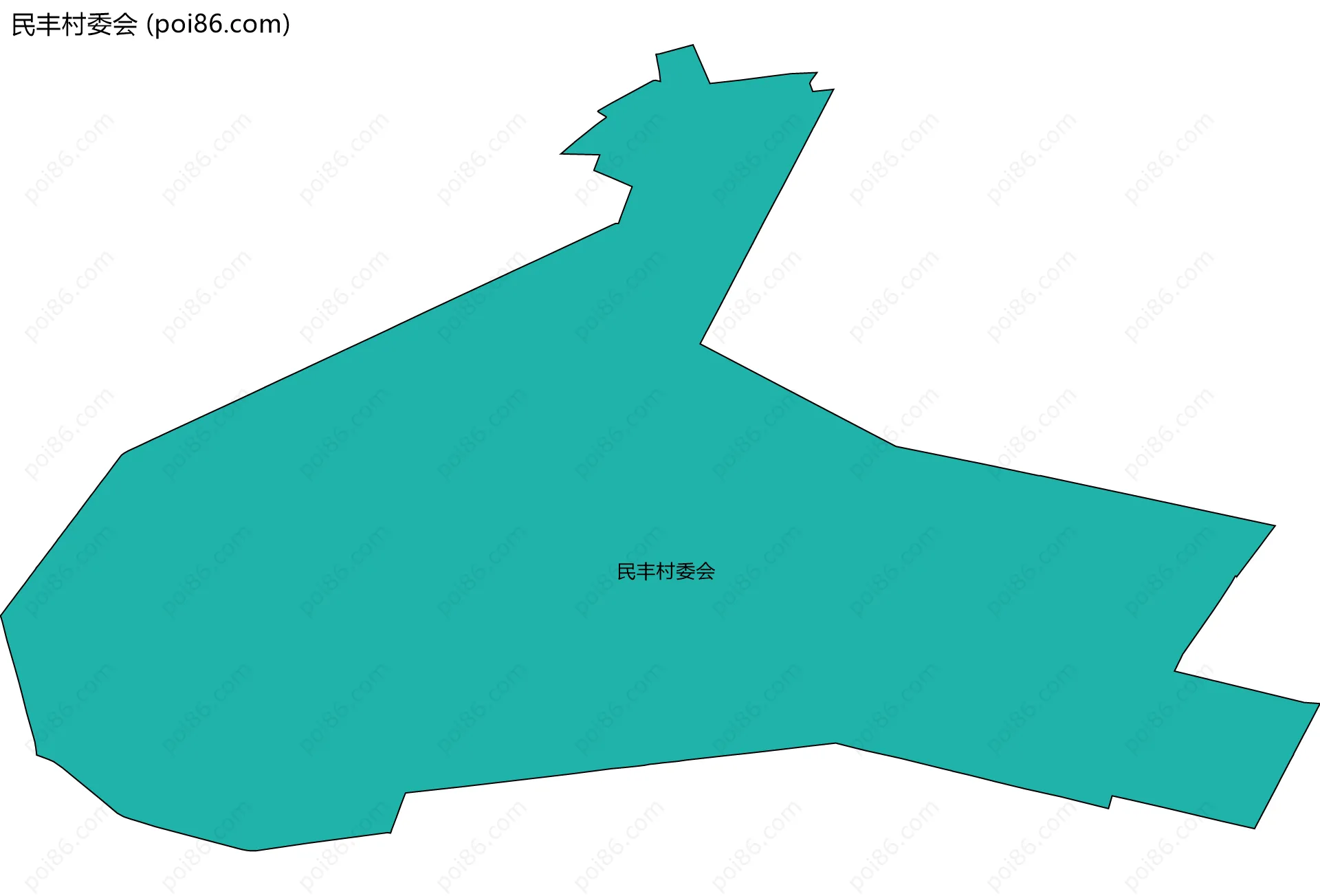 民丰村委会边界地图