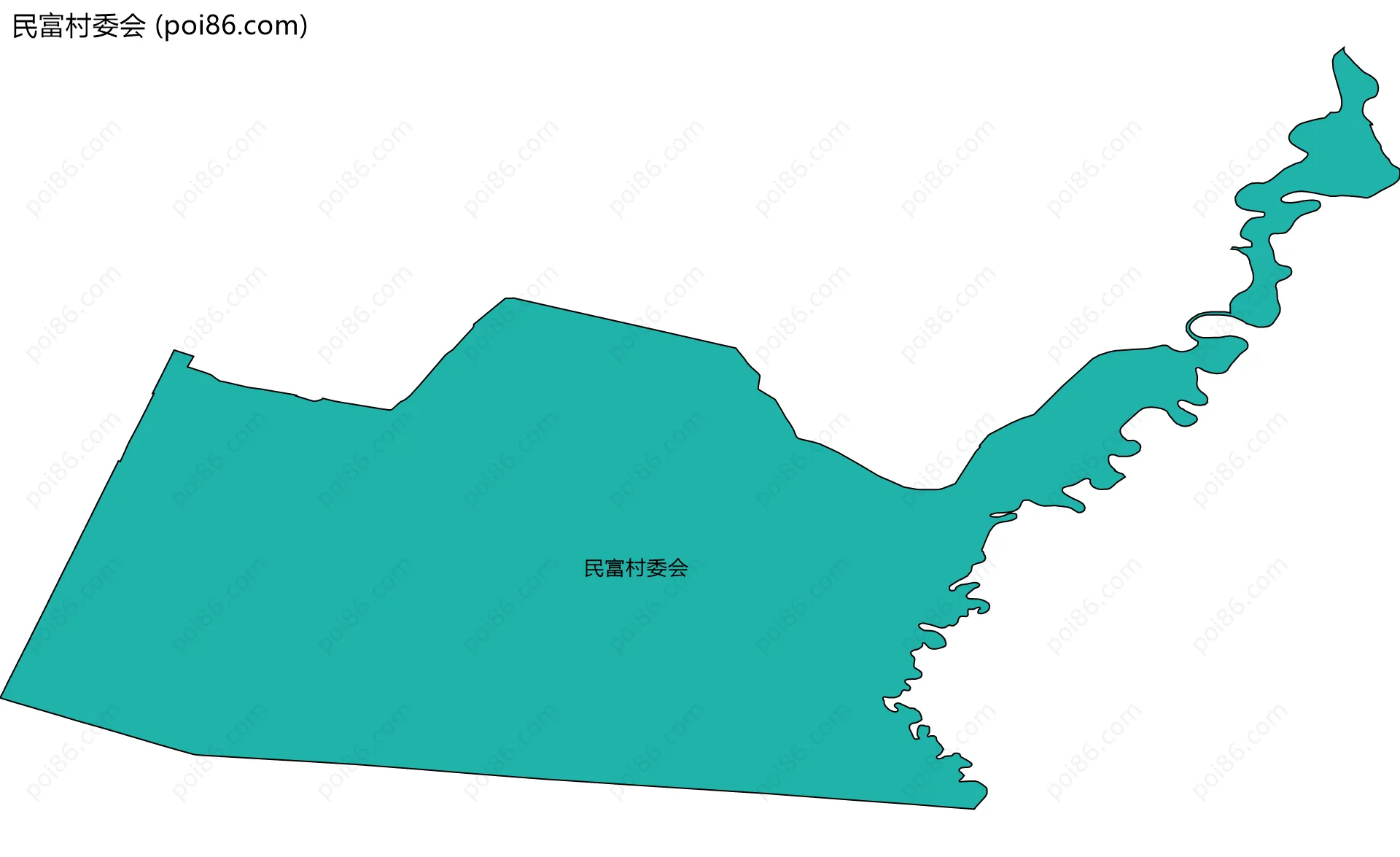 民富村委会边界地图