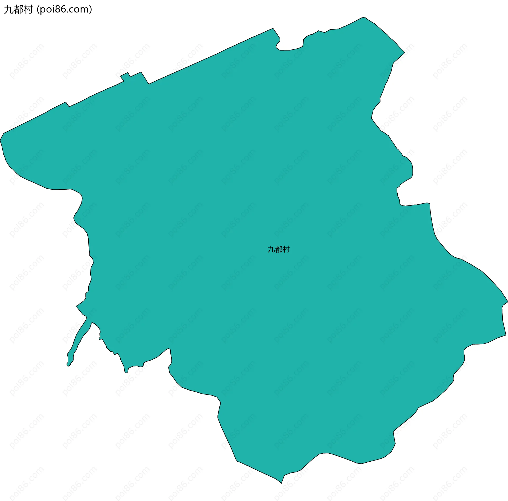 九都村边界地图