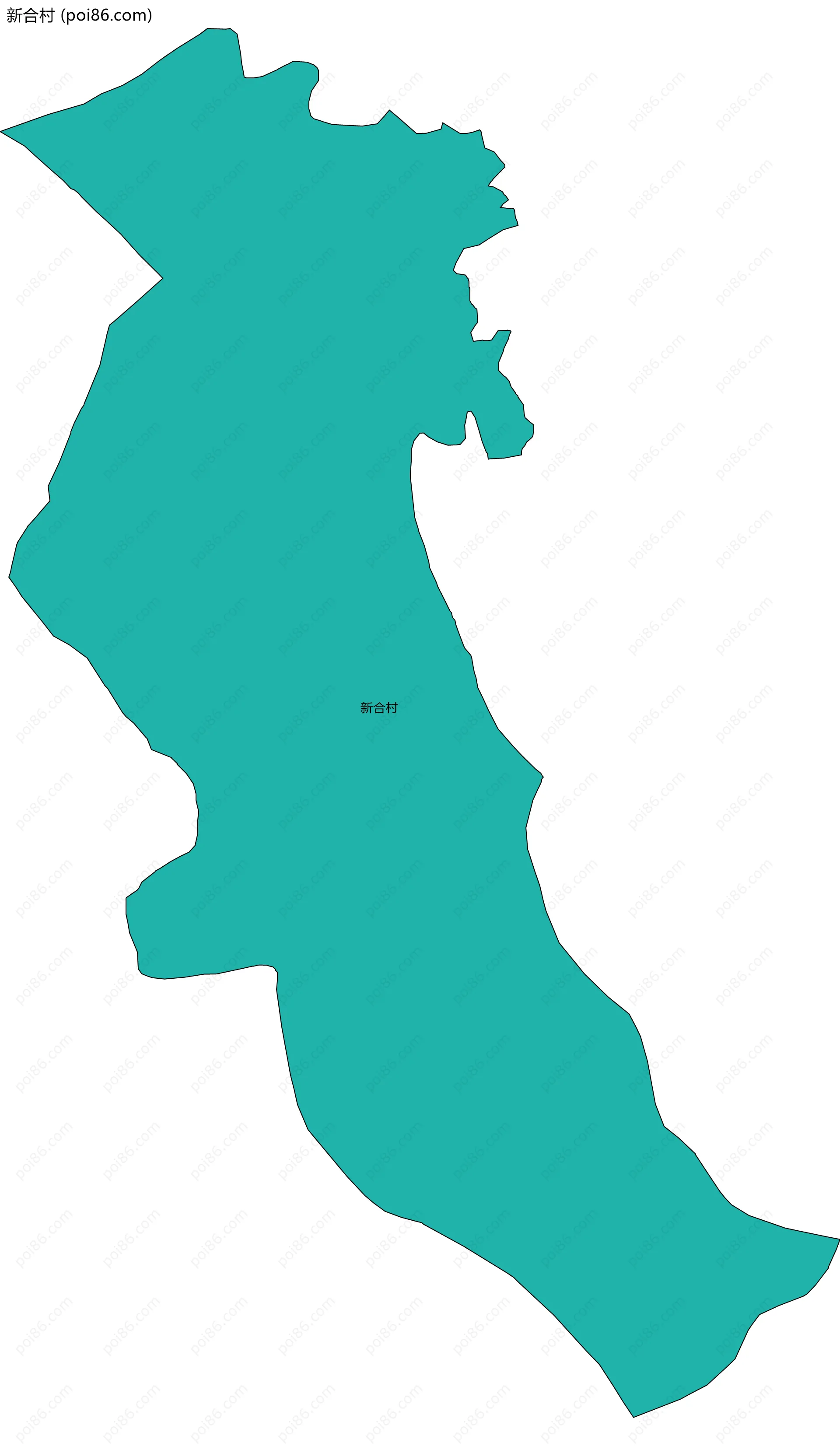 新合村边界地图