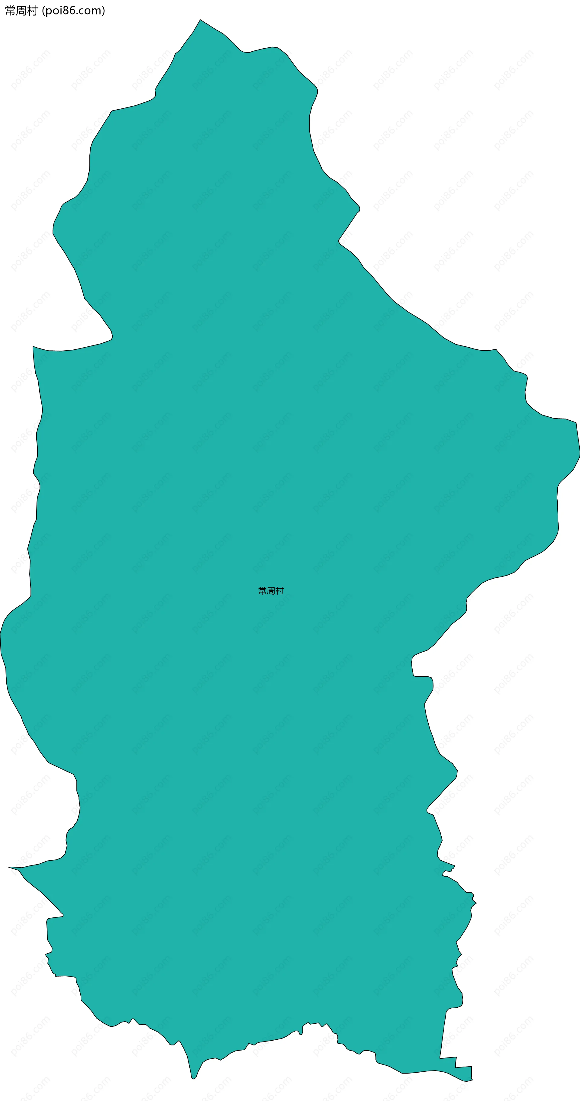 常周村边界地图