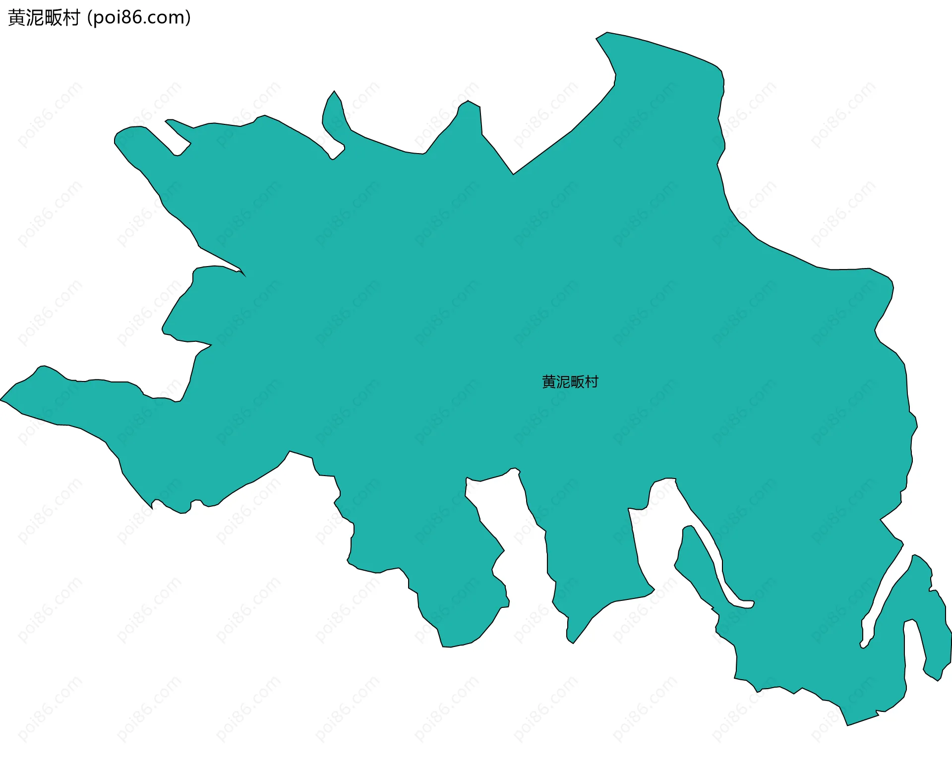 黄泥畈村边界地图