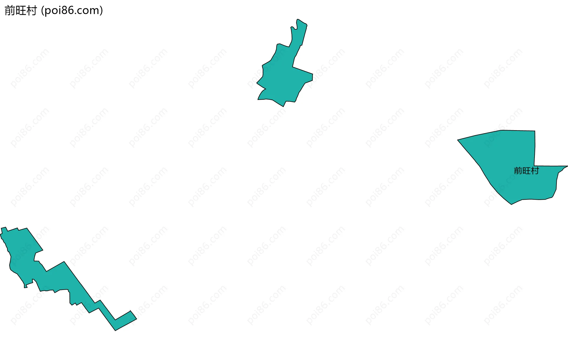 前旺村边界地图