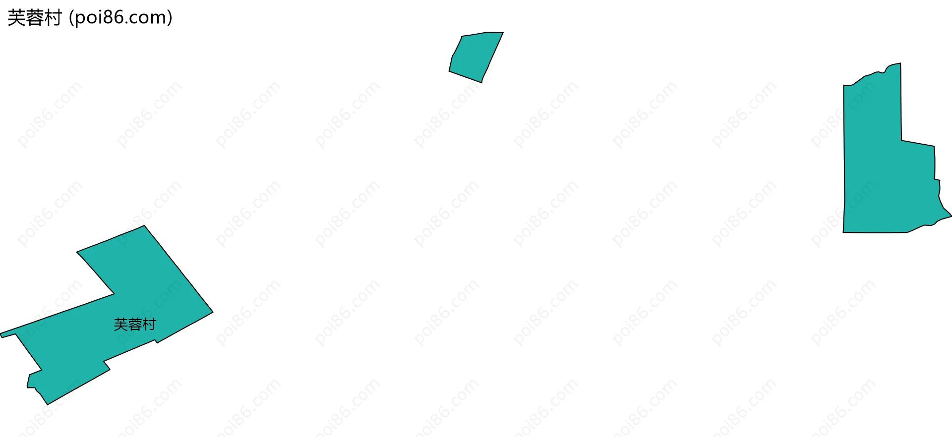 芙蓉村边界地图