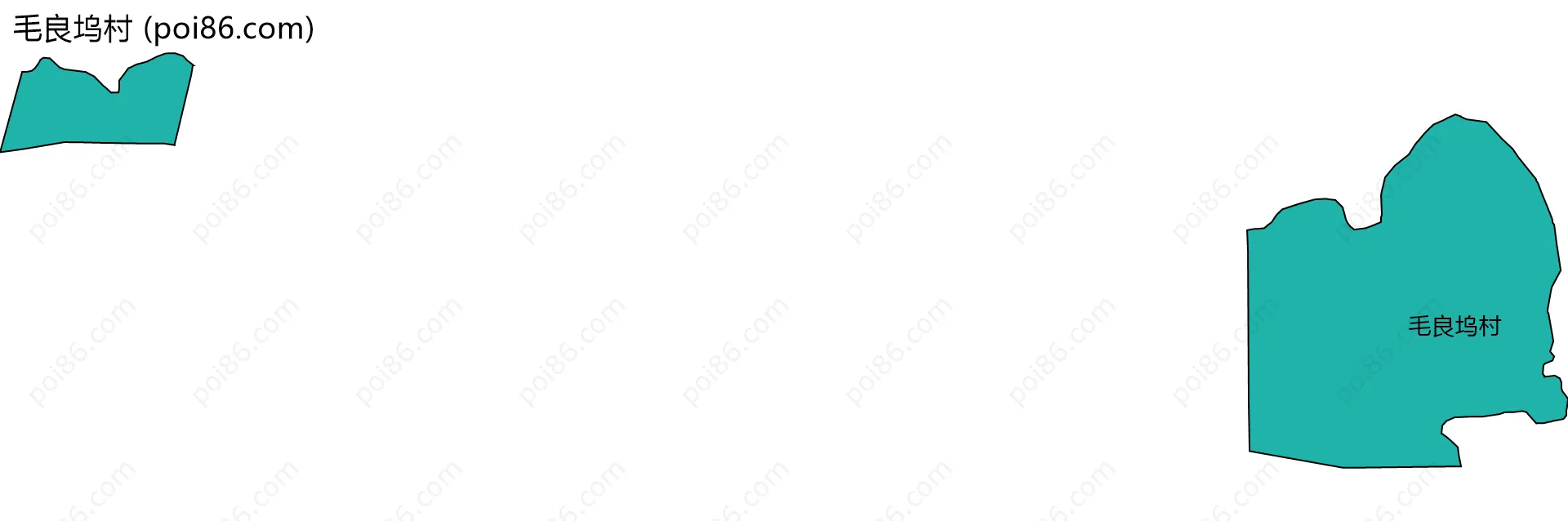 毛良坞村边界地图