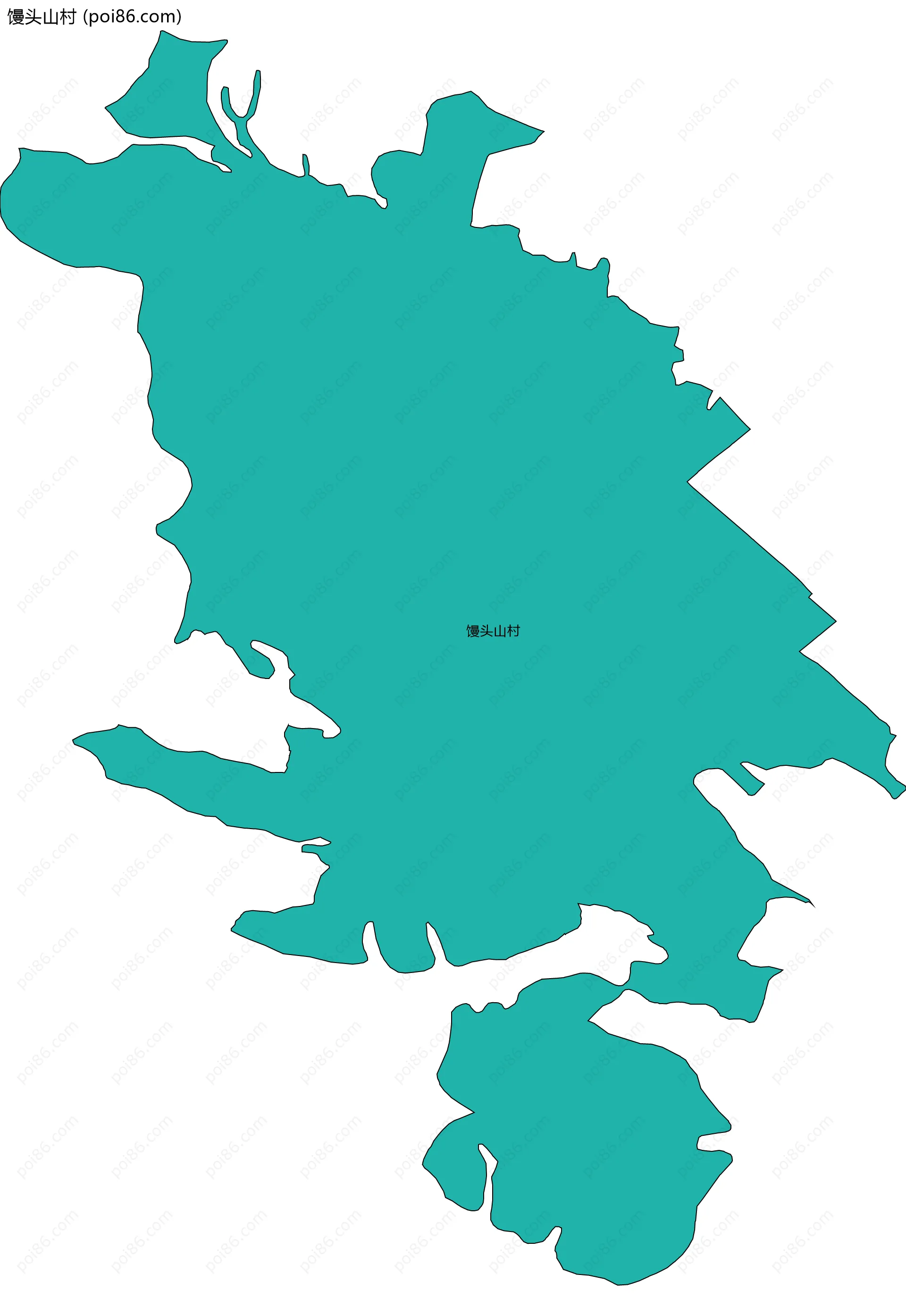 馒头山村边界地图